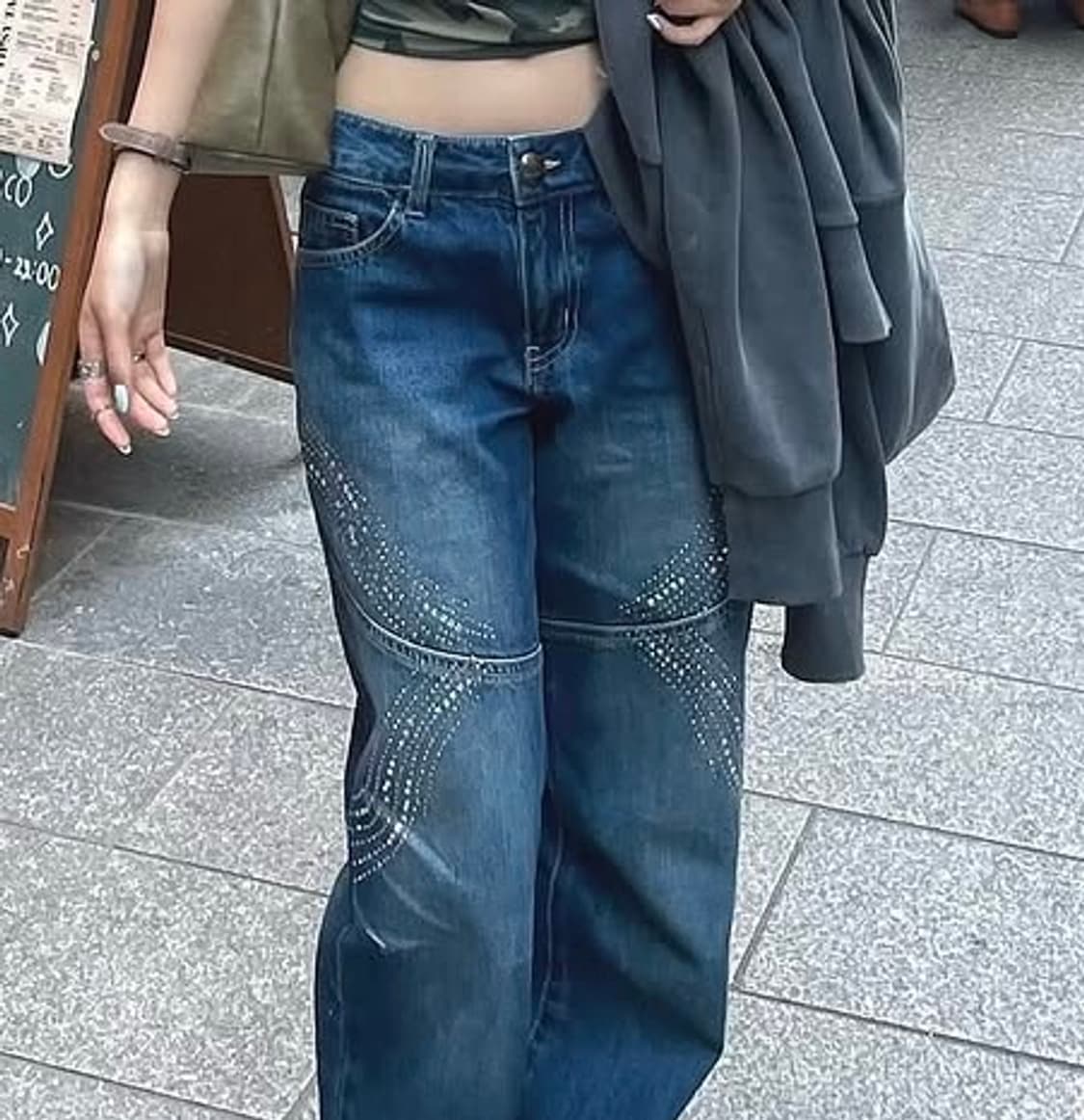 스컬프터 로우라이즈 비즈 데님 xs 상품이미지5