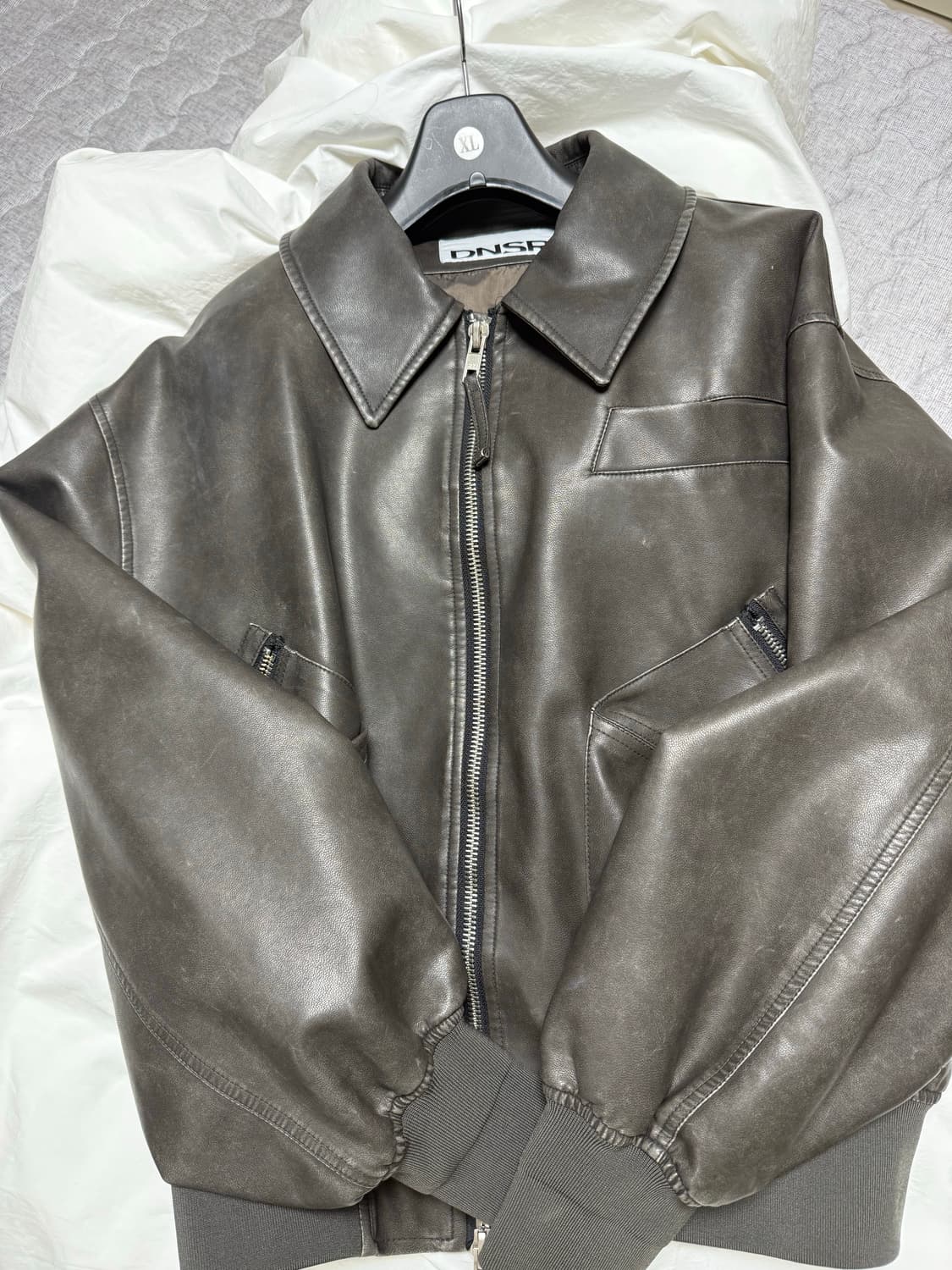 디엔에스알 레더 크롭자켓 L 상품이미지1