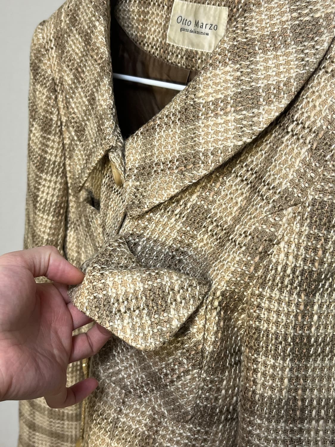 일본 빈티지 체크 울 자켓 상품이미지7