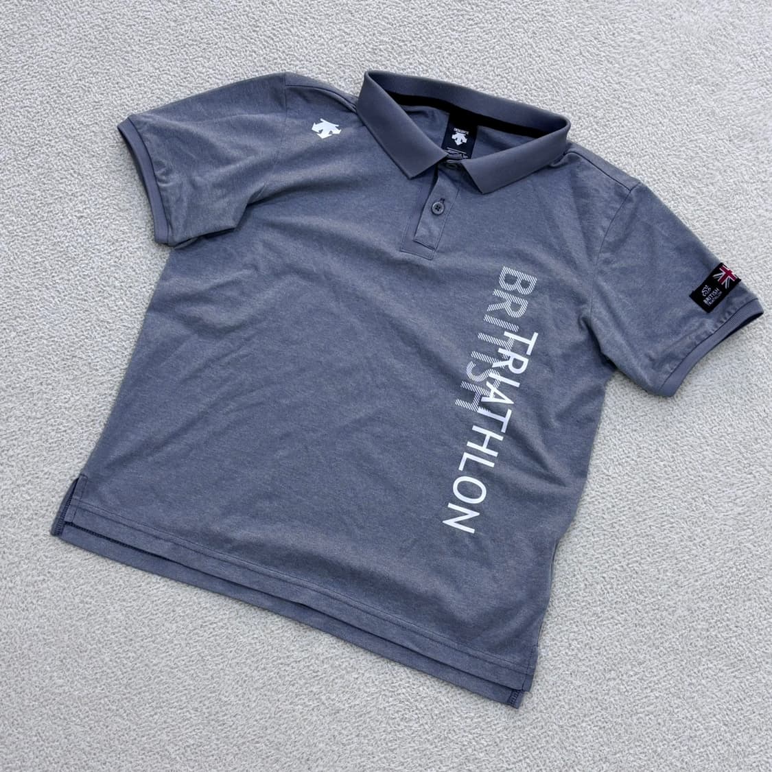 140 데상트 키즈 반팔 카라 티셔츠 0410E 상품이미지1