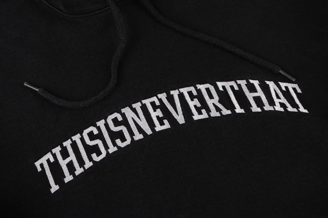 [L] 디스이즈네버댓 워시드 빅로고 후드티 상품이미지2