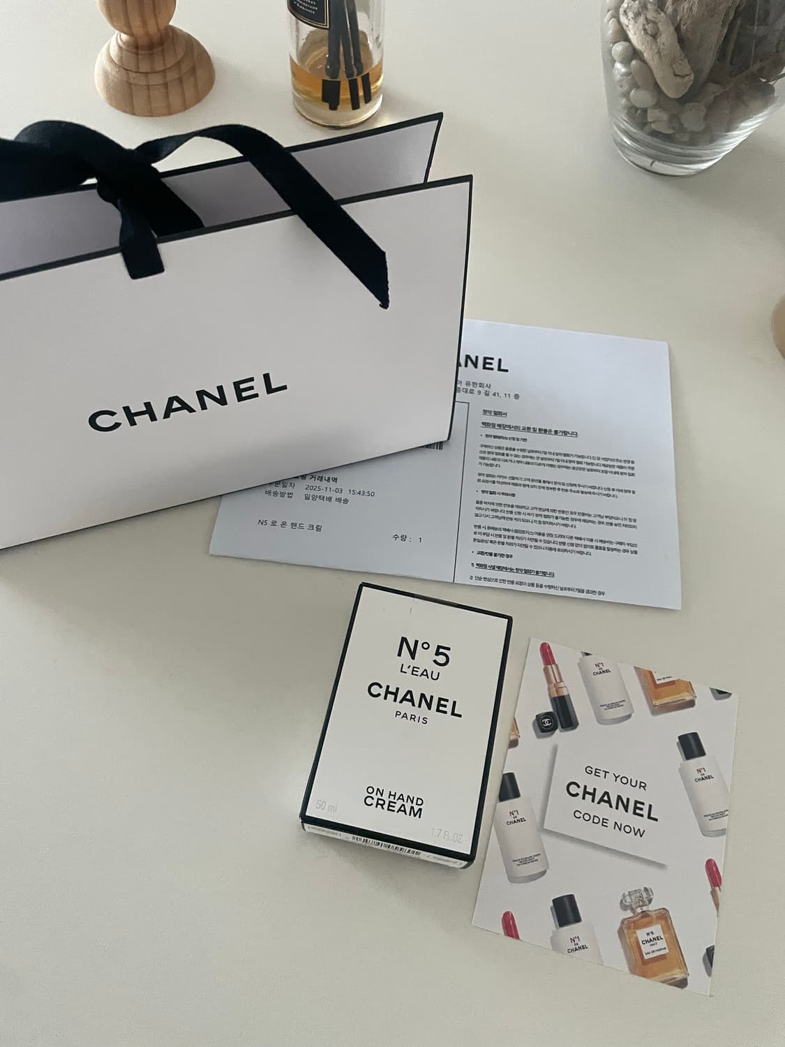 (완전새상품!) 샤넬 한정판 no. 5 핸드크림  상품이미지5