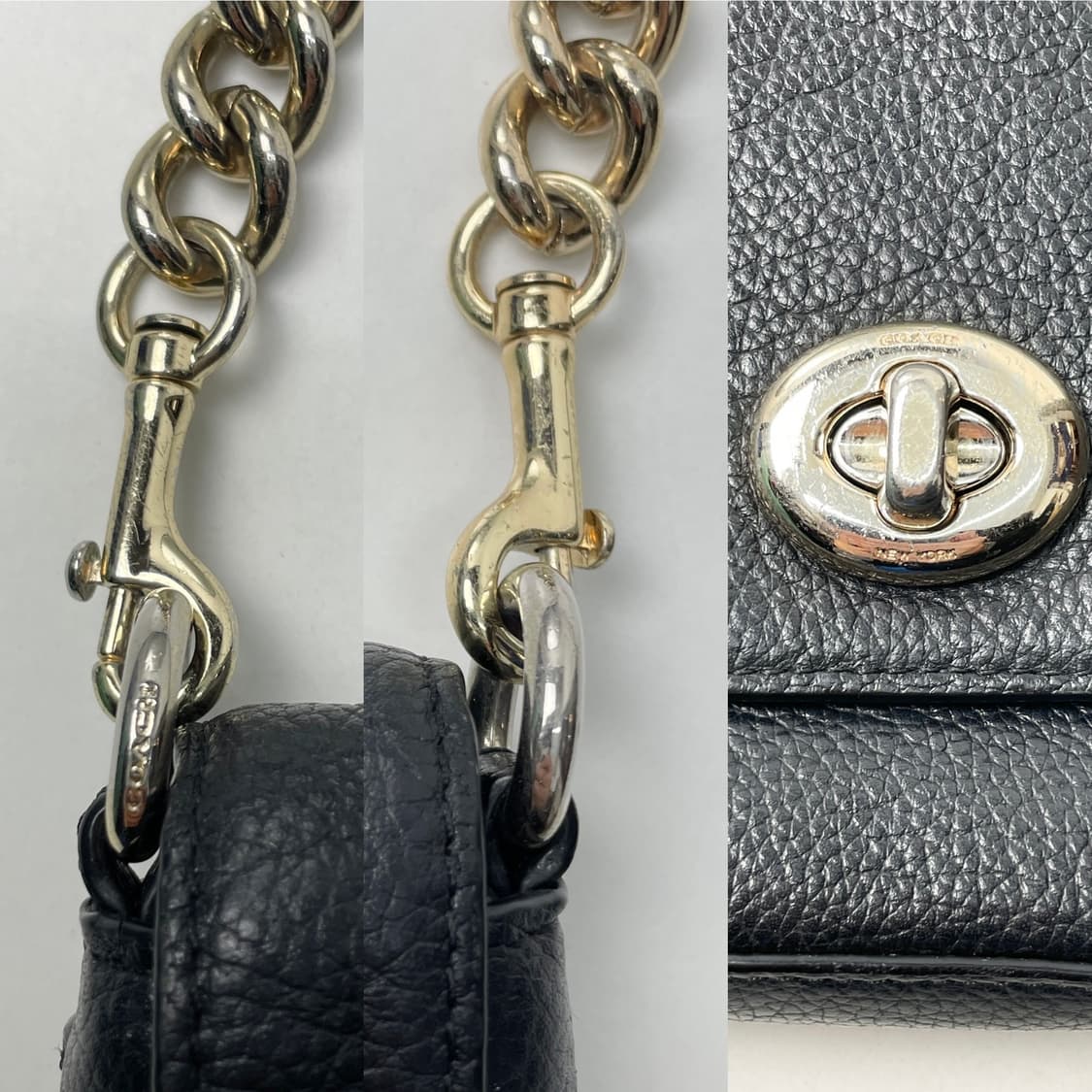 코치 레더 숄더백 크로스백 블랙 상품이미지6