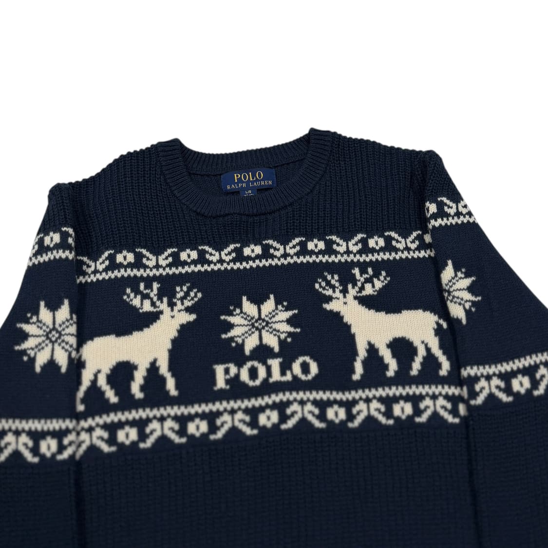 폴로 랄프로렌 크리스마스 노르딕 스웨터 울니트 네이비 상품이미지2