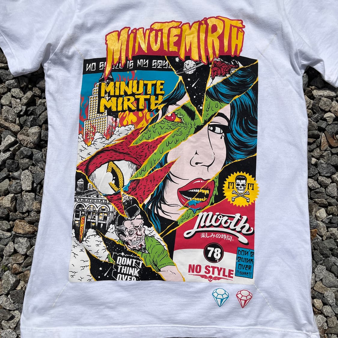 MINUTE MIRTH 빈티지 나염 반팔(실측확인)공용! 상품이미지2