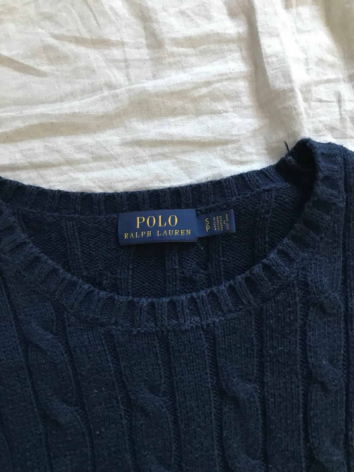 폴로 랄프로렌 포니로고 네이비 케이블 니트 상품이미지7