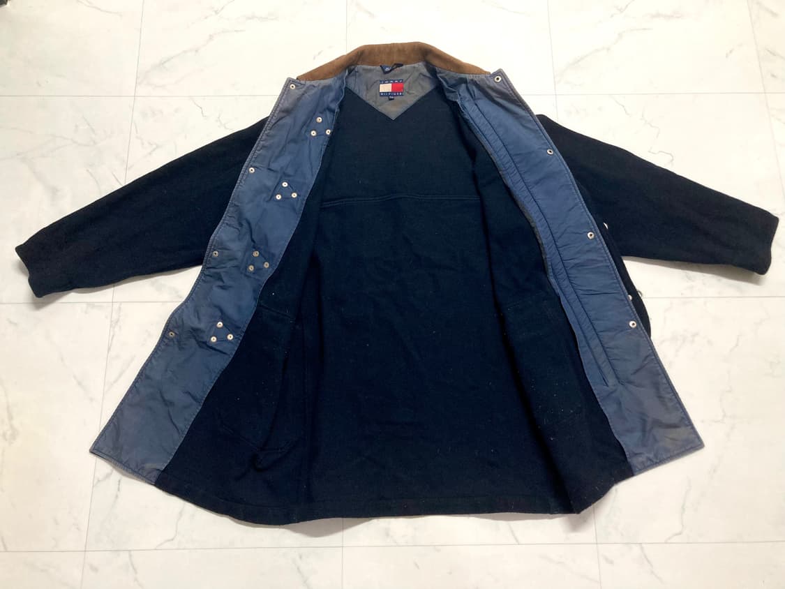 90s 타미힐피거 파이어맨 울 코트 100-105 상품이미지3