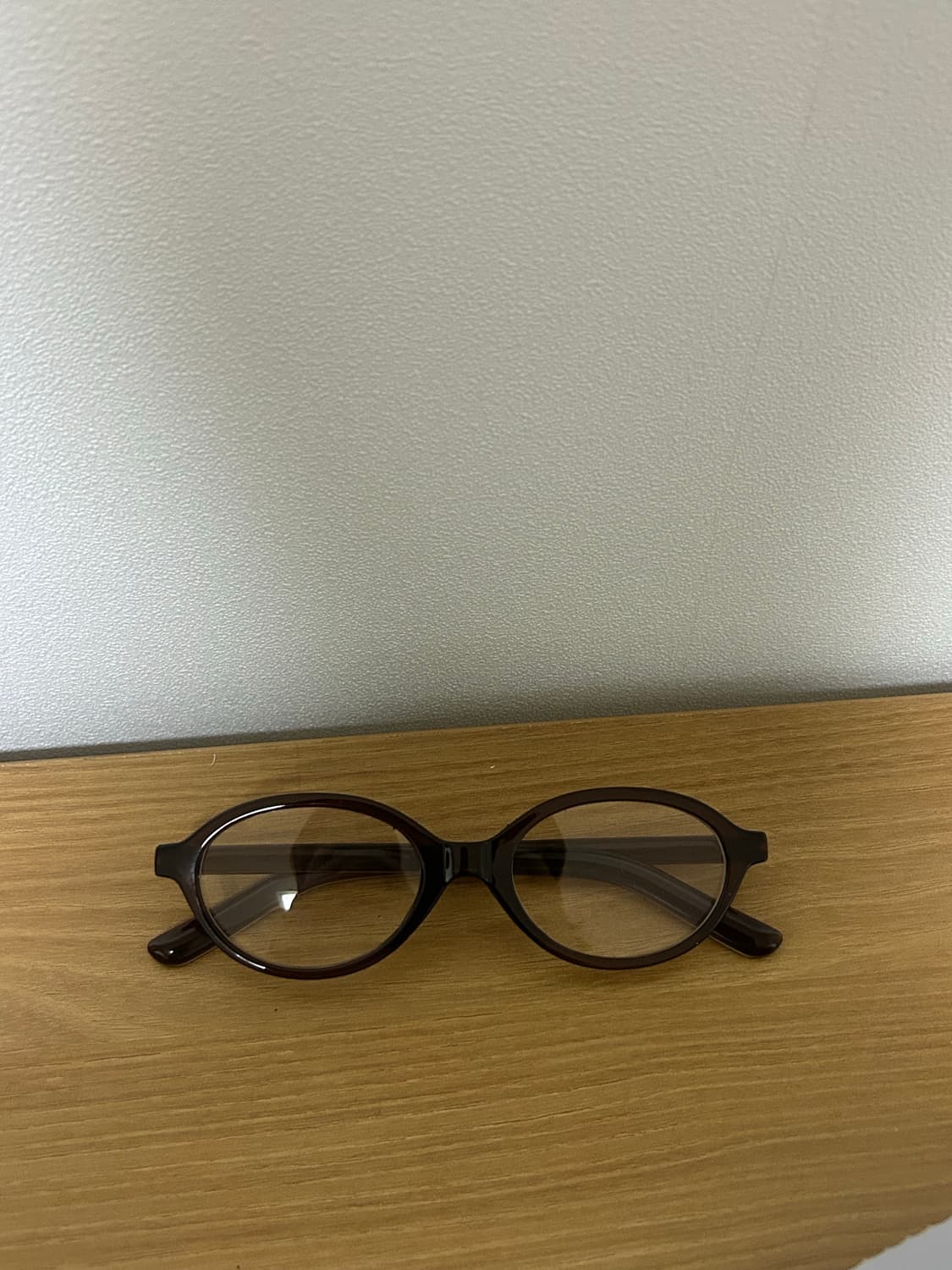 콘오벌 긱시크 뿔테 블루라이트차단안경 브라운 상품이미지3