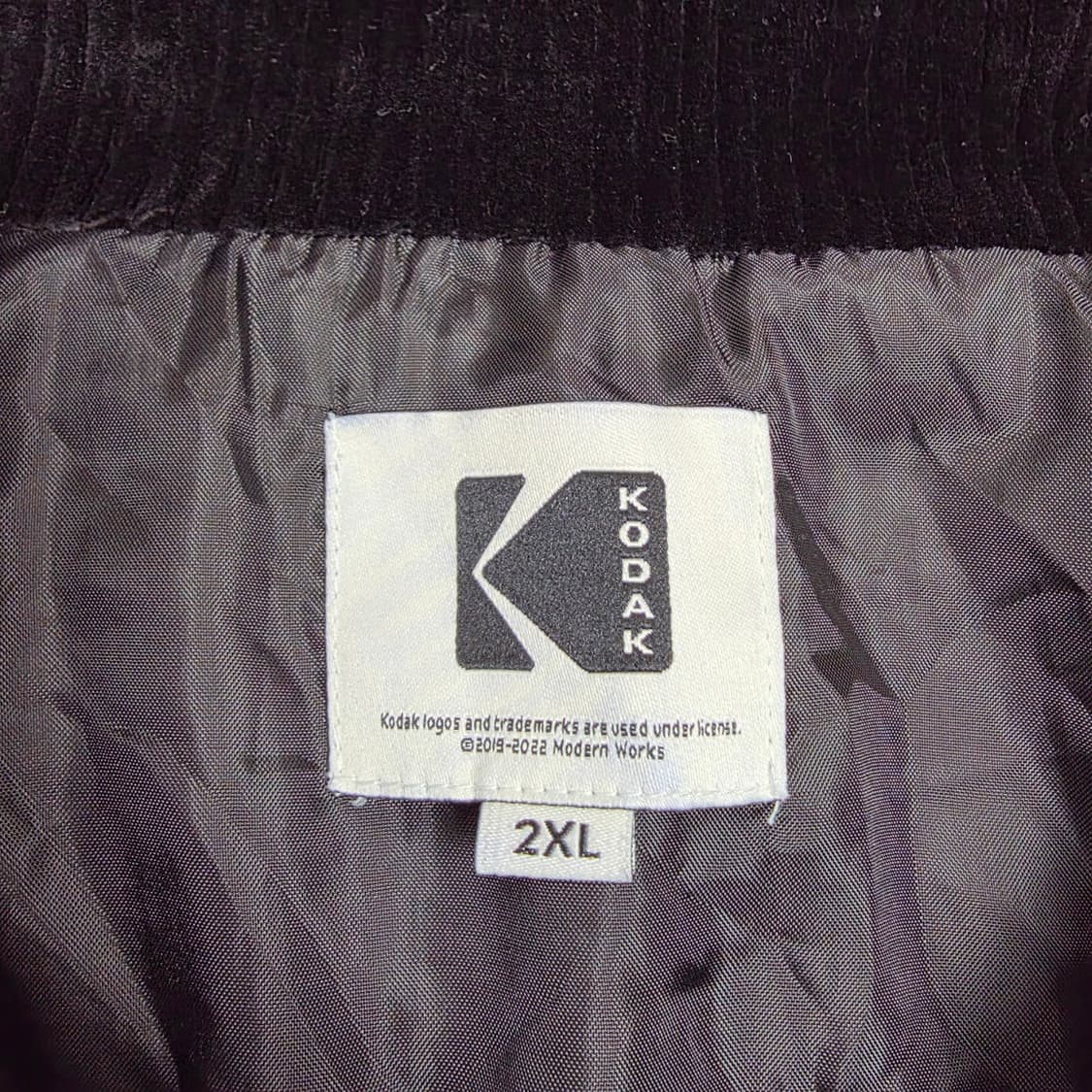 코닥 코다컬러 코듀로이 집업 블랙 2XL 상품이미지4