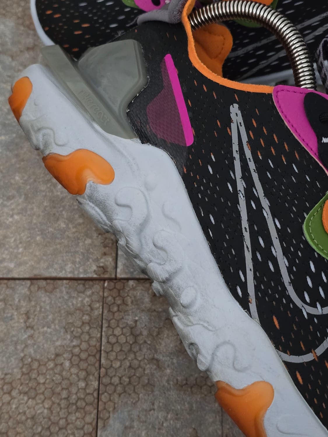 (275)나이키 리액트 비전 블랙 오렌지 상품이미지7