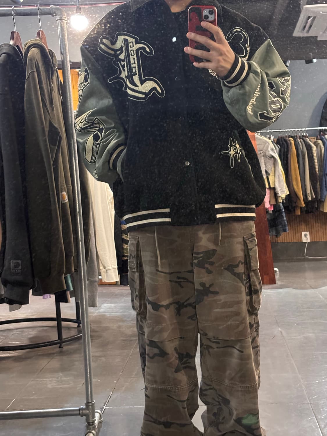 빈티지 바시티 자켓 상품이미지3