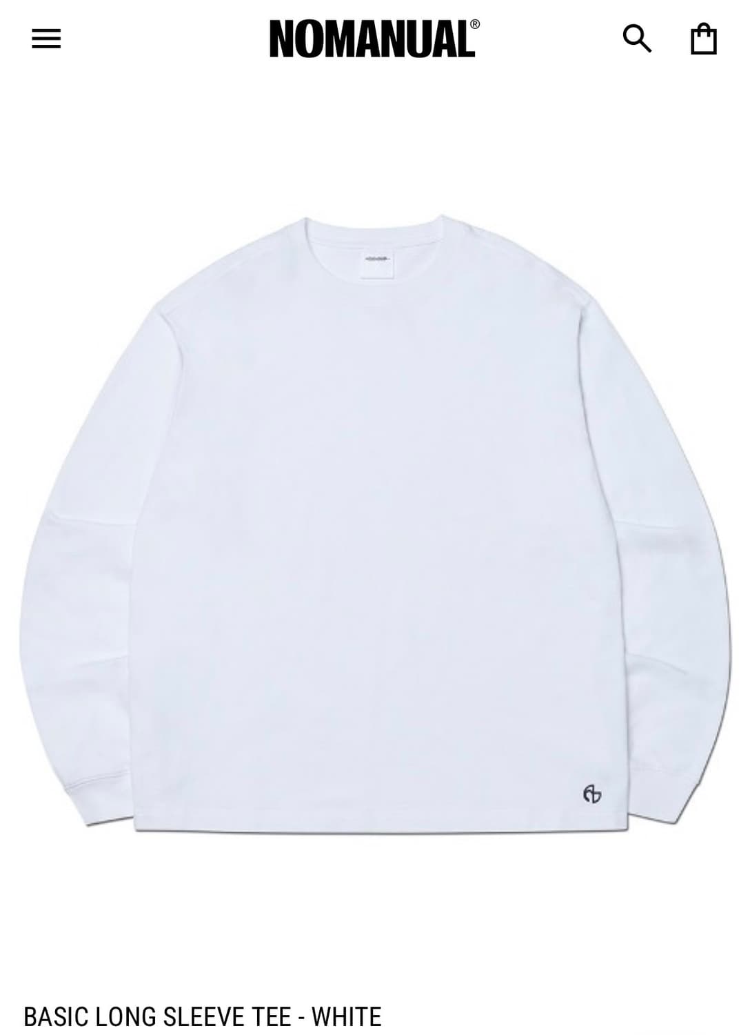 노매뉴얼 롱슬리브 티 상품이미지1