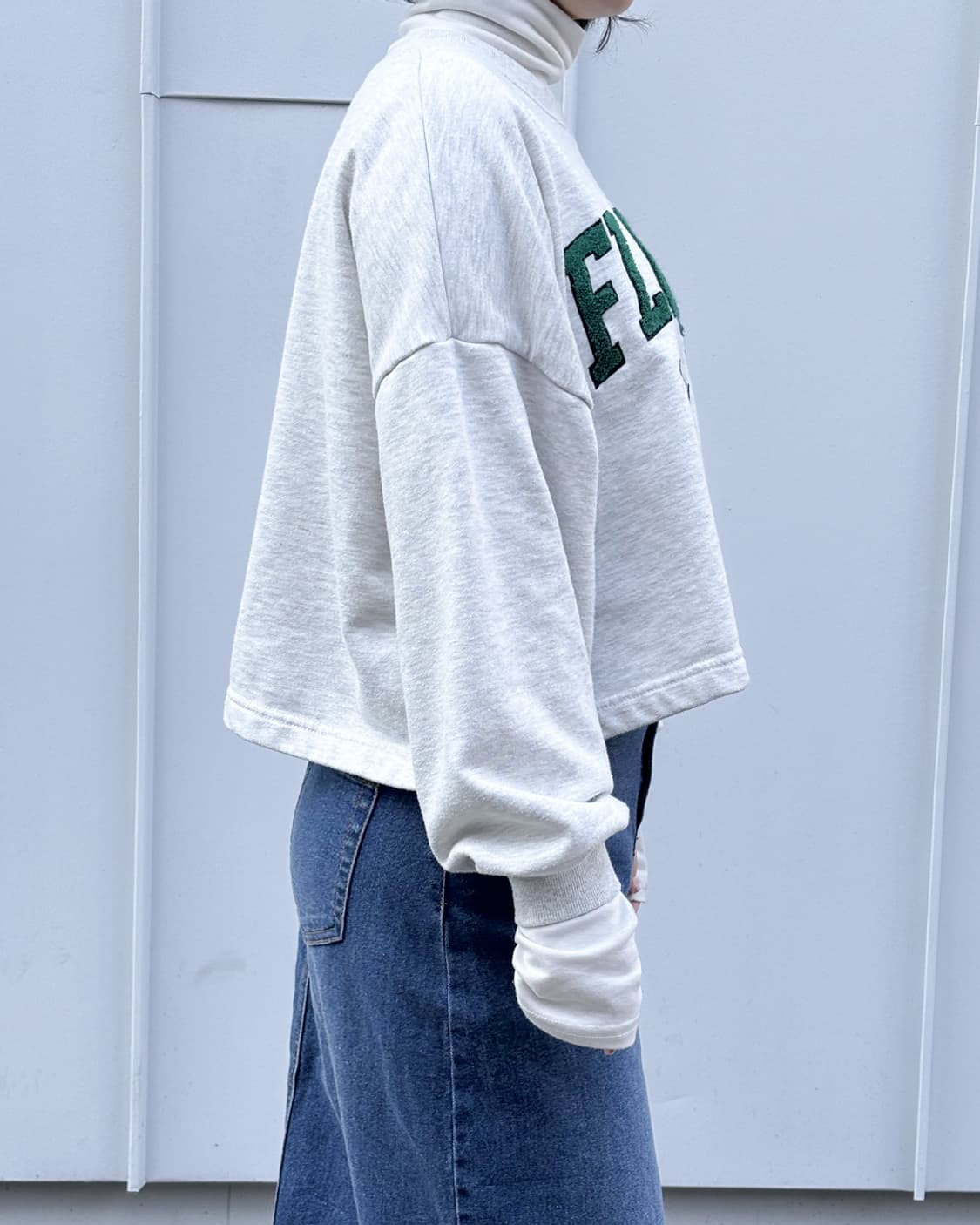 일본빈티지 INGNI 크롭 맨투맨 상품이미지4