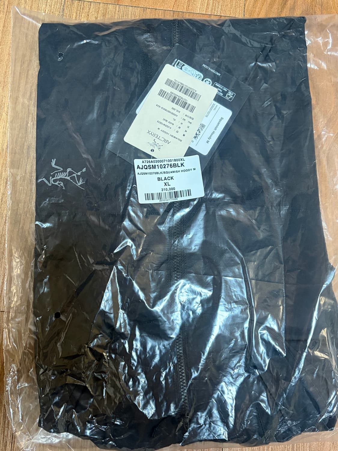 아크테릭스 스쿼미시 후디 블랙 XL 상품이미지1