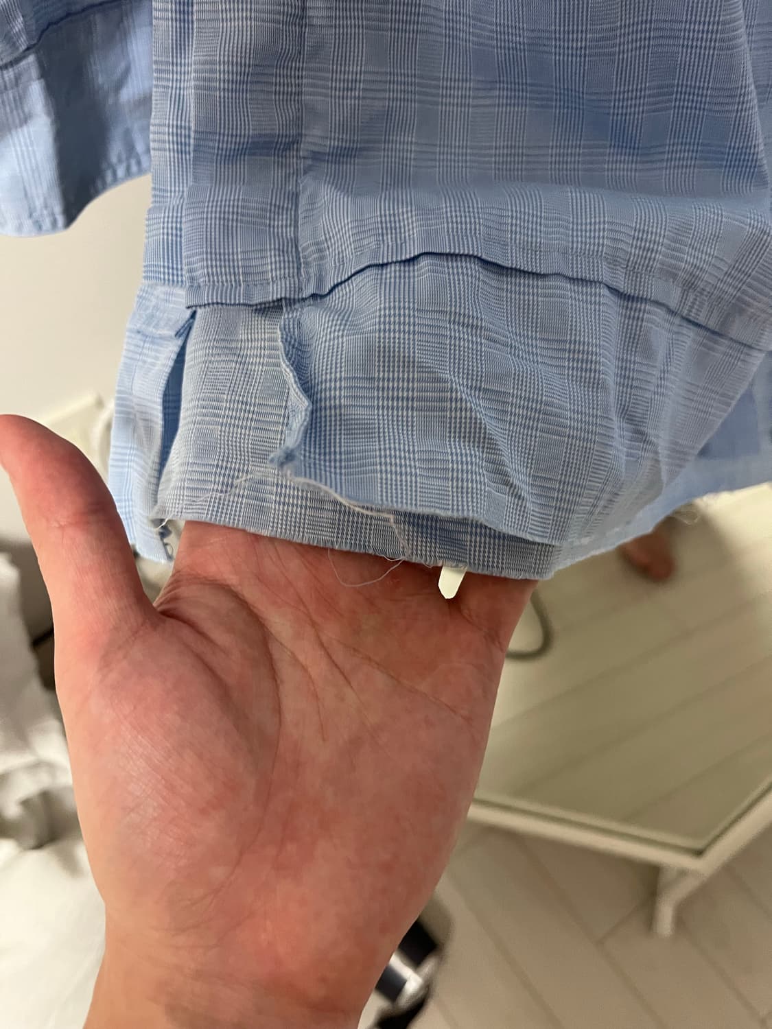 아더에러 블루 체크 셔츠 상품이미지7