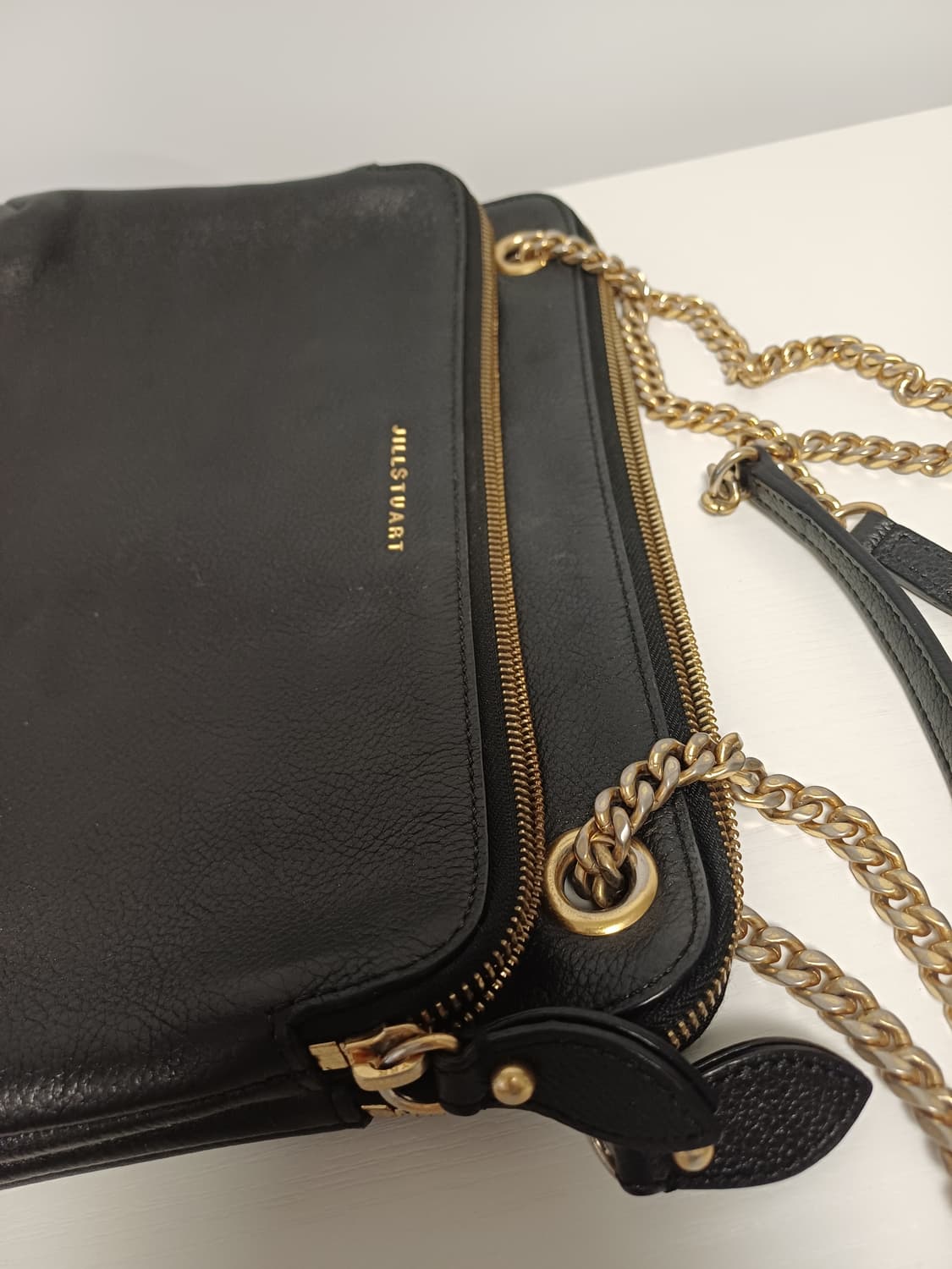 [소가죽] 질스튜어트 로젤라 트리플 지퍼 체인 숄더백 [35*20] 상품이미지3