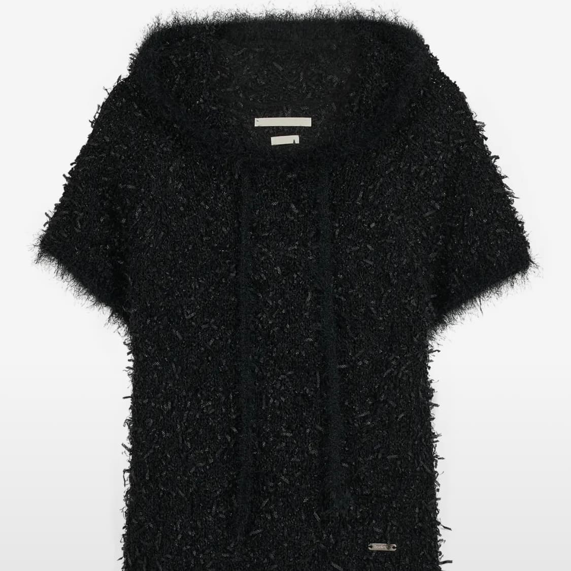 반소매 후드 타입서비스 Fuzzy Knitted Hoodie 상품이미지2