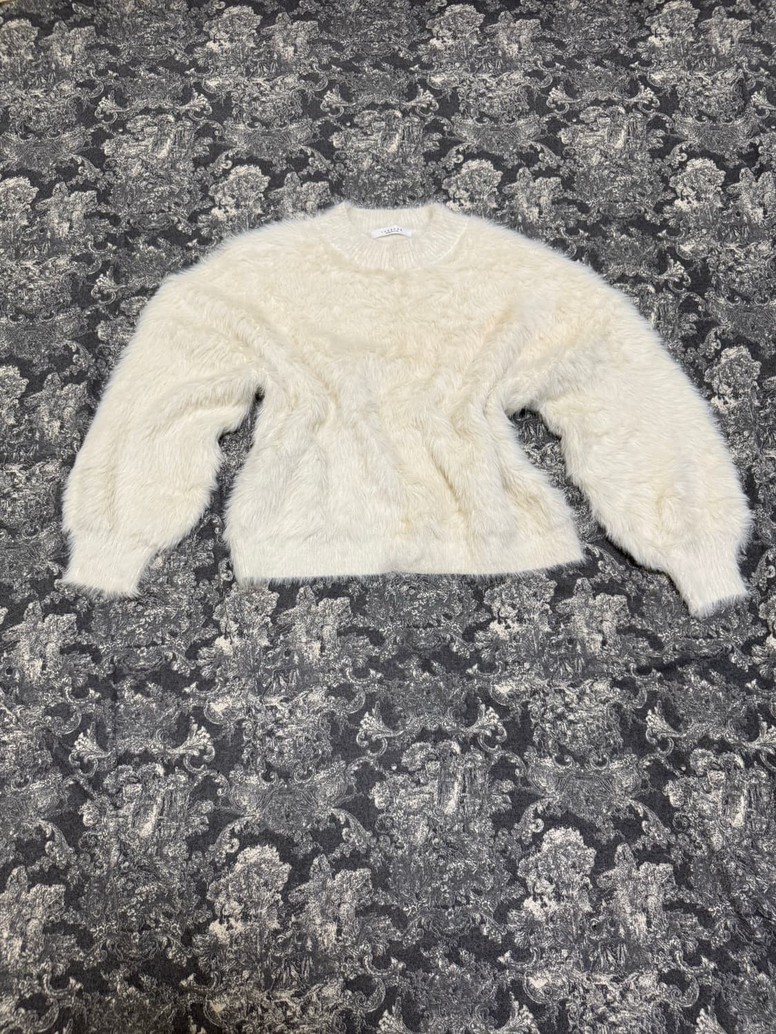 white fur knit 상품이미지2