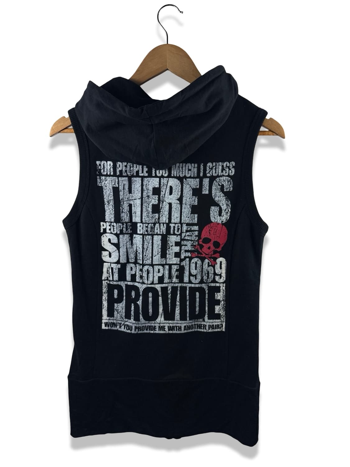 JPN 펑크 스컬 프린팅 베스트1842 상품이미지1