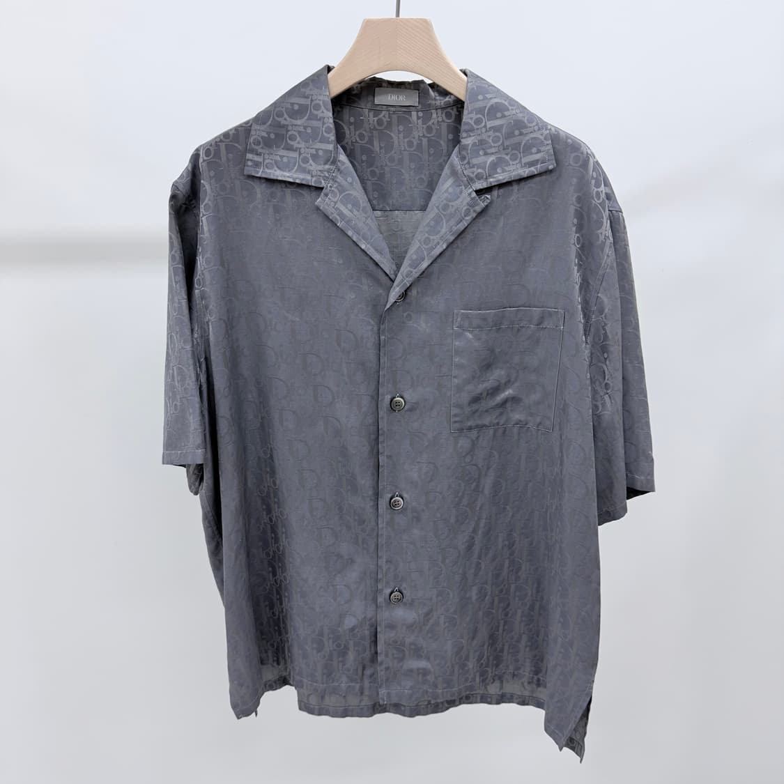 [41,44] 디올 오블리크 실크 반팔 셔츠 반바지 셋업 상품이미지2