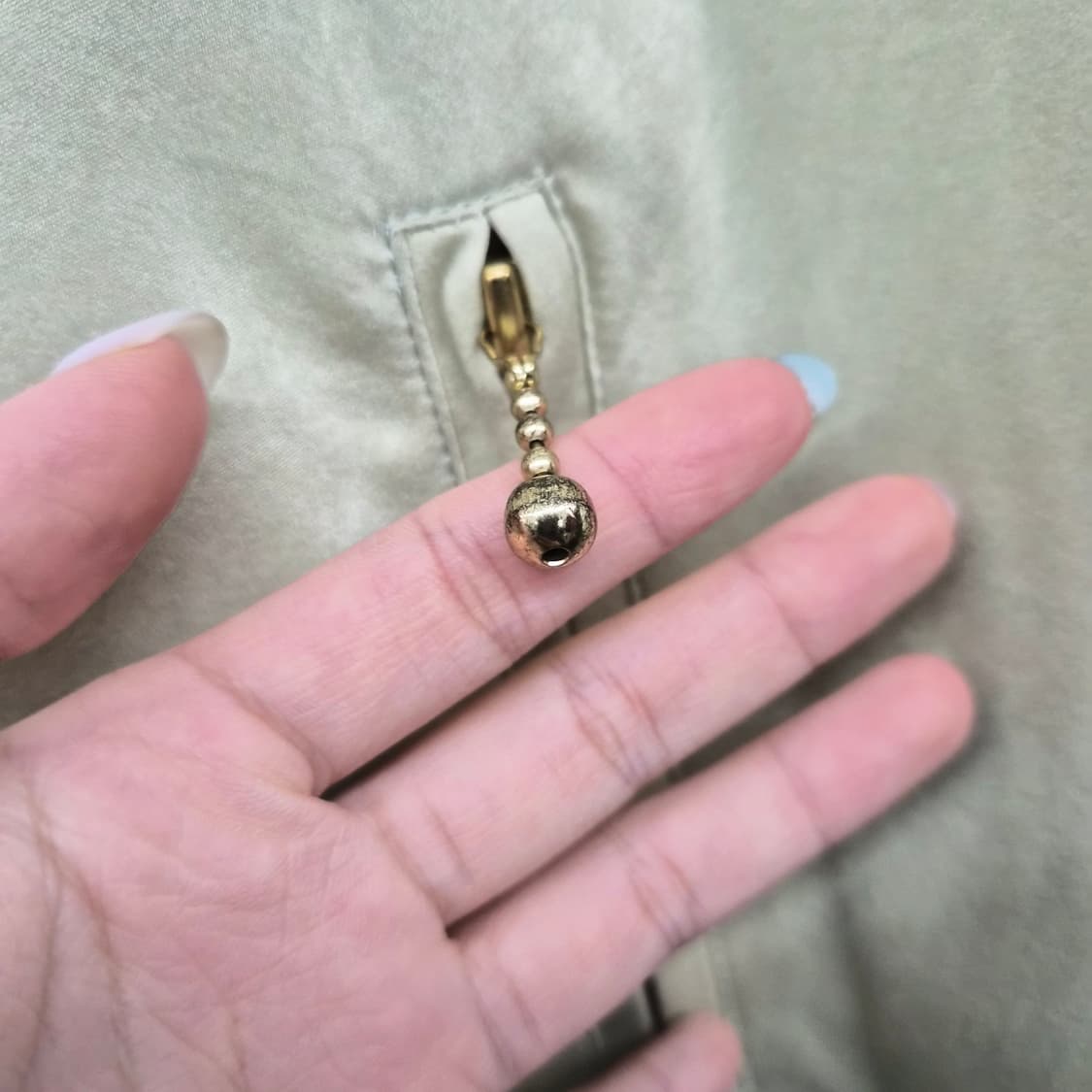 발렌시아가 봄버 자켓 베이지 남여공용 L 상품이미지3