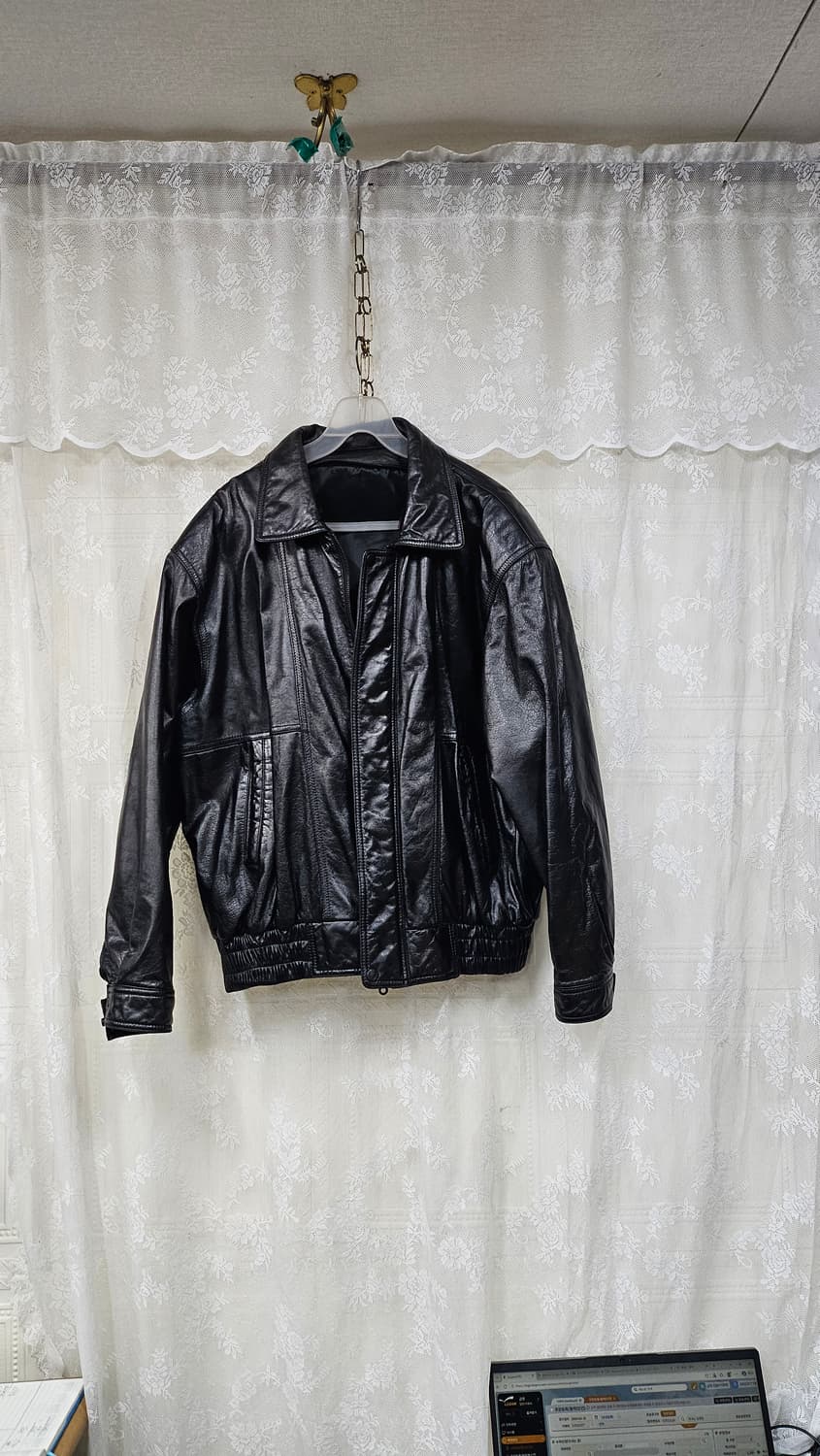 가죽 봄버 자켓 상품이미지1