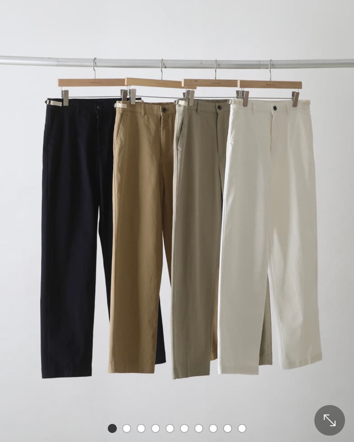 마가렛 해더 와이드 치노 아이보리 L 상품이미지1