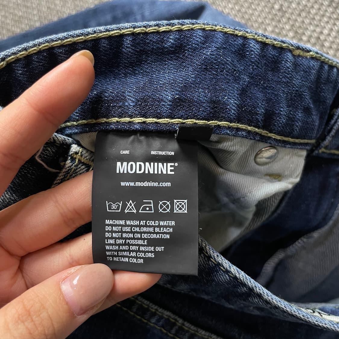 (32) 모드나인 중청 워싱 데님 팬츠 상품이미지5
