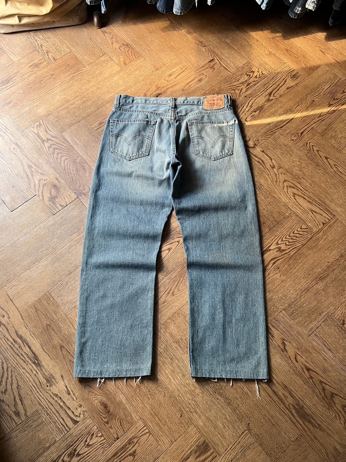 [34]00's 리바이스 USA 505 빈티지 워싱 데님 팬츠 상품이미지2