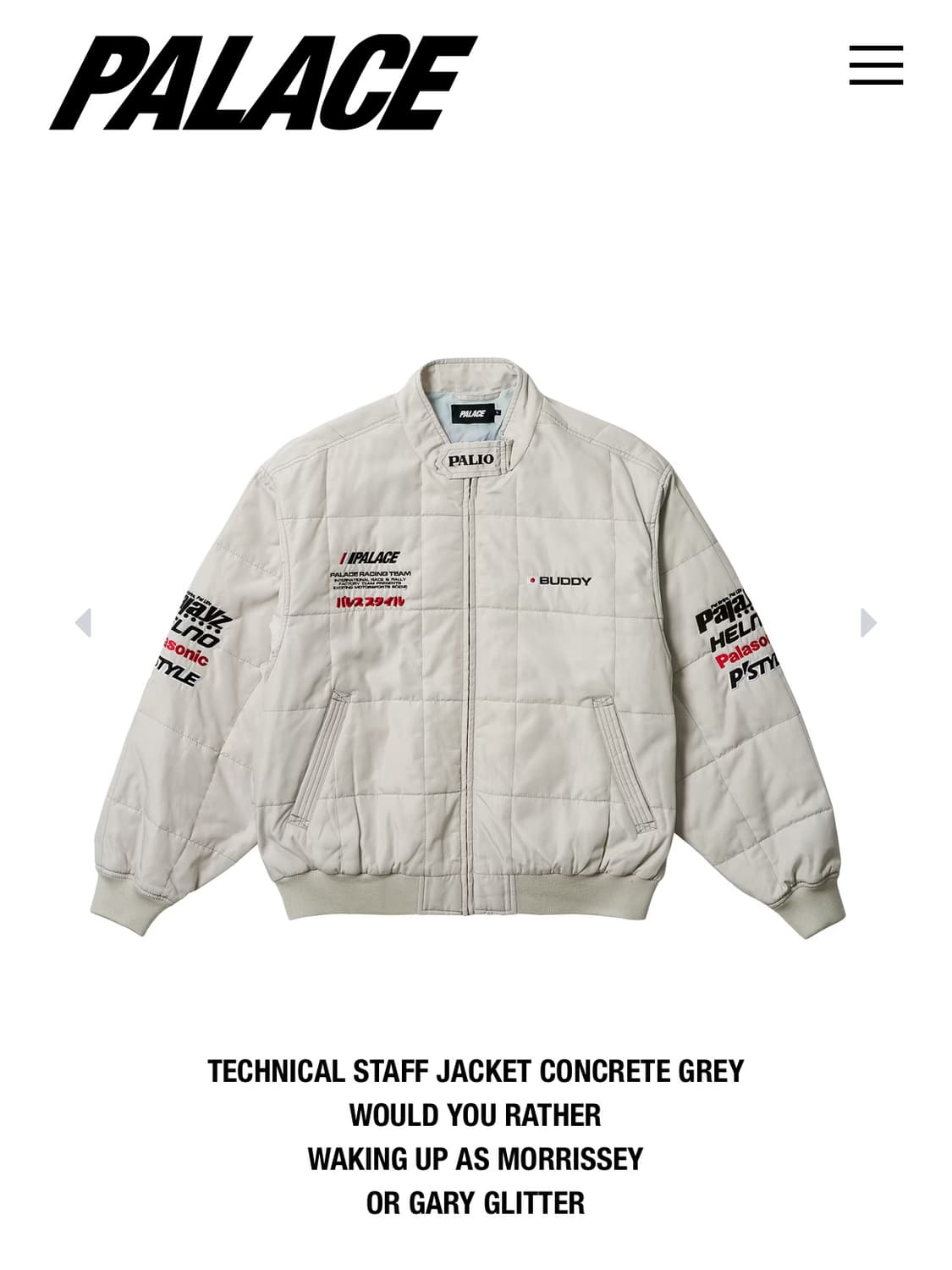 TECHNICAL STAFF JACKET CONCRETE GREY 상품이미지1