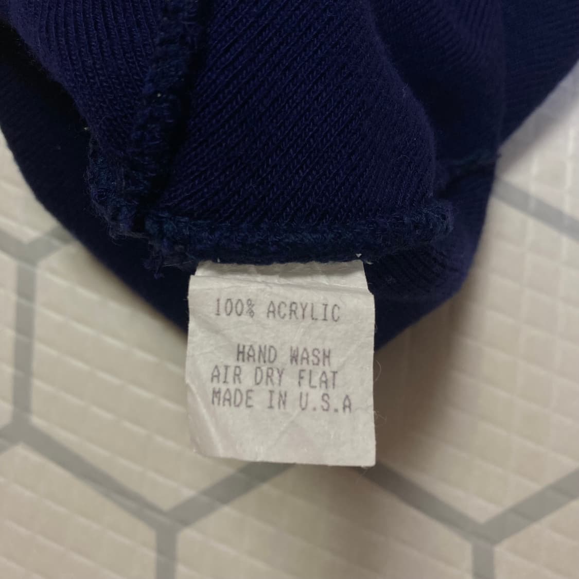 (os) 90s 슈프림 베이직 비니 네이비 made in usa 상품이미지6