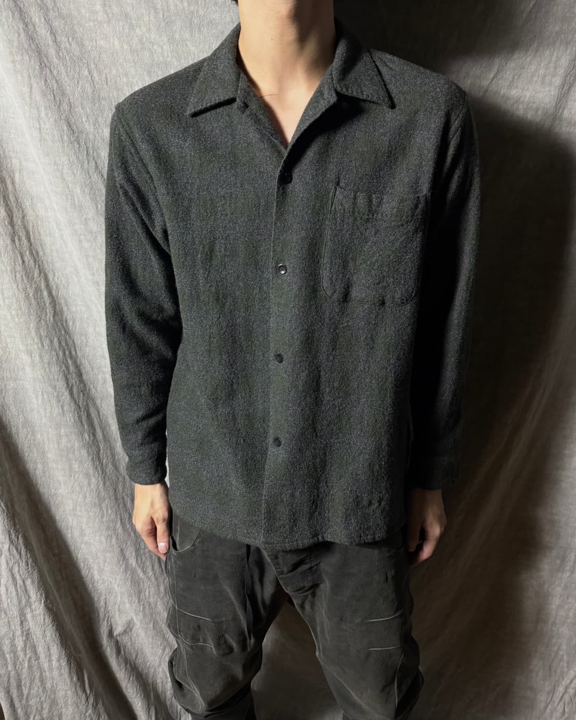 COMOLI Wool Cashmere Shirt 상품이미지1