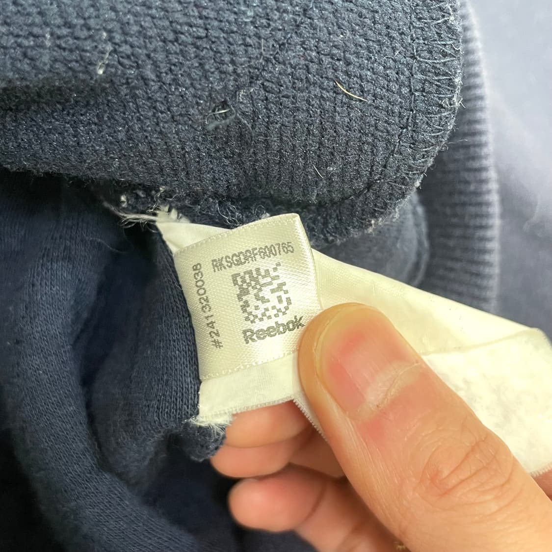 리복 클래식 R로고 네이비 후드집업 여성85 상품이미지7