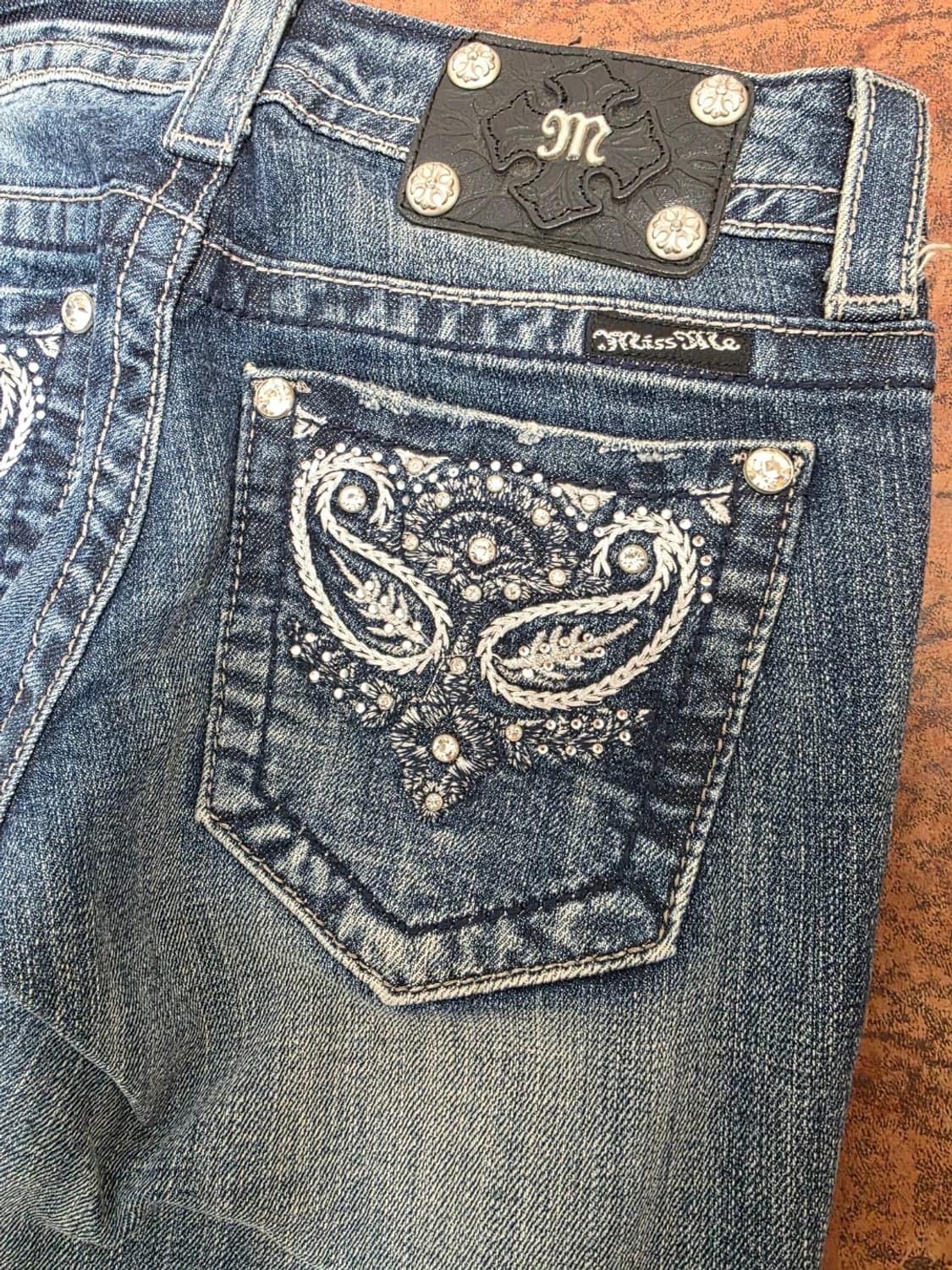 MISS ME 미스미 로루라이즈 부츠컷 데님 팬츠 25 상품이미지2