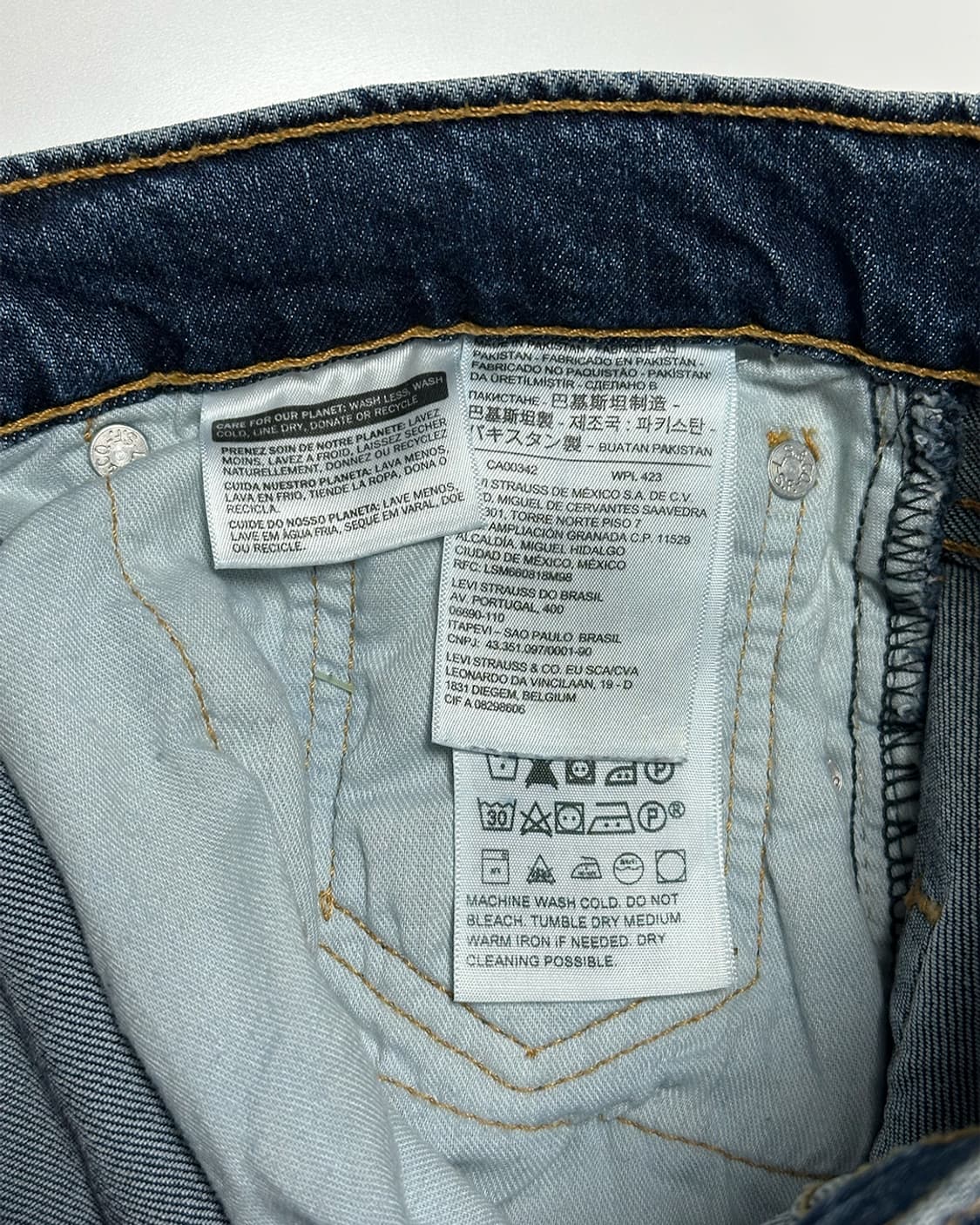 리바이스 502 데님 팬츠 상품이미지4