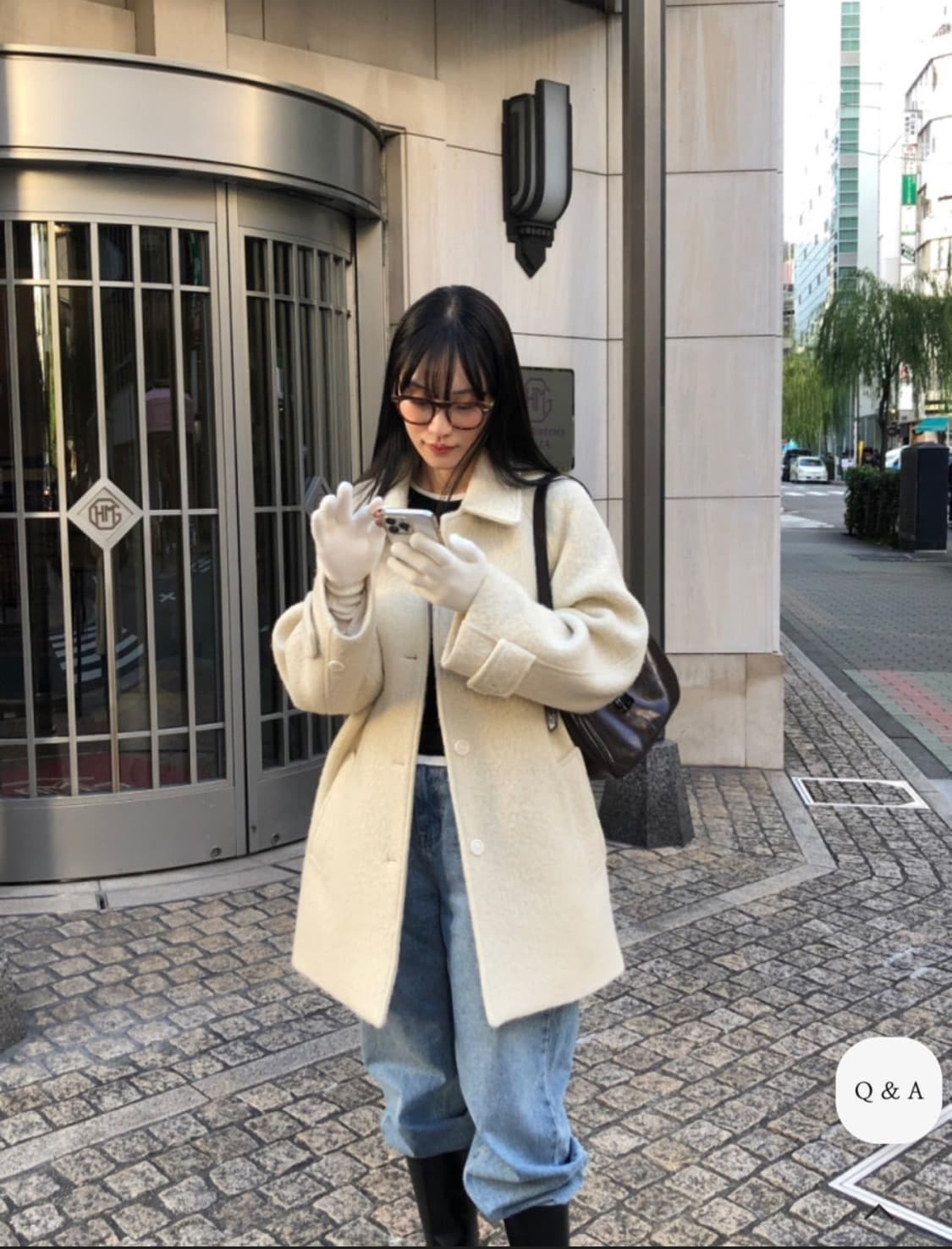 르모어 (선데이업, 아르토) 아이보리 하프코트 상품이미지5