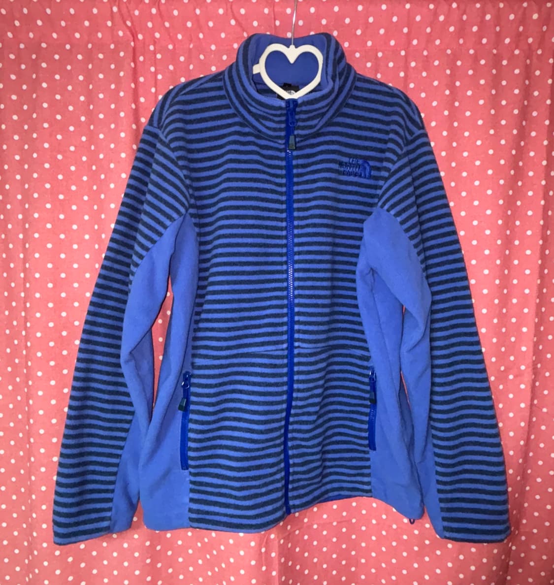 [The North Face] 노스페이스 네이비 스트라이프 플리스 집업 상품이미지1