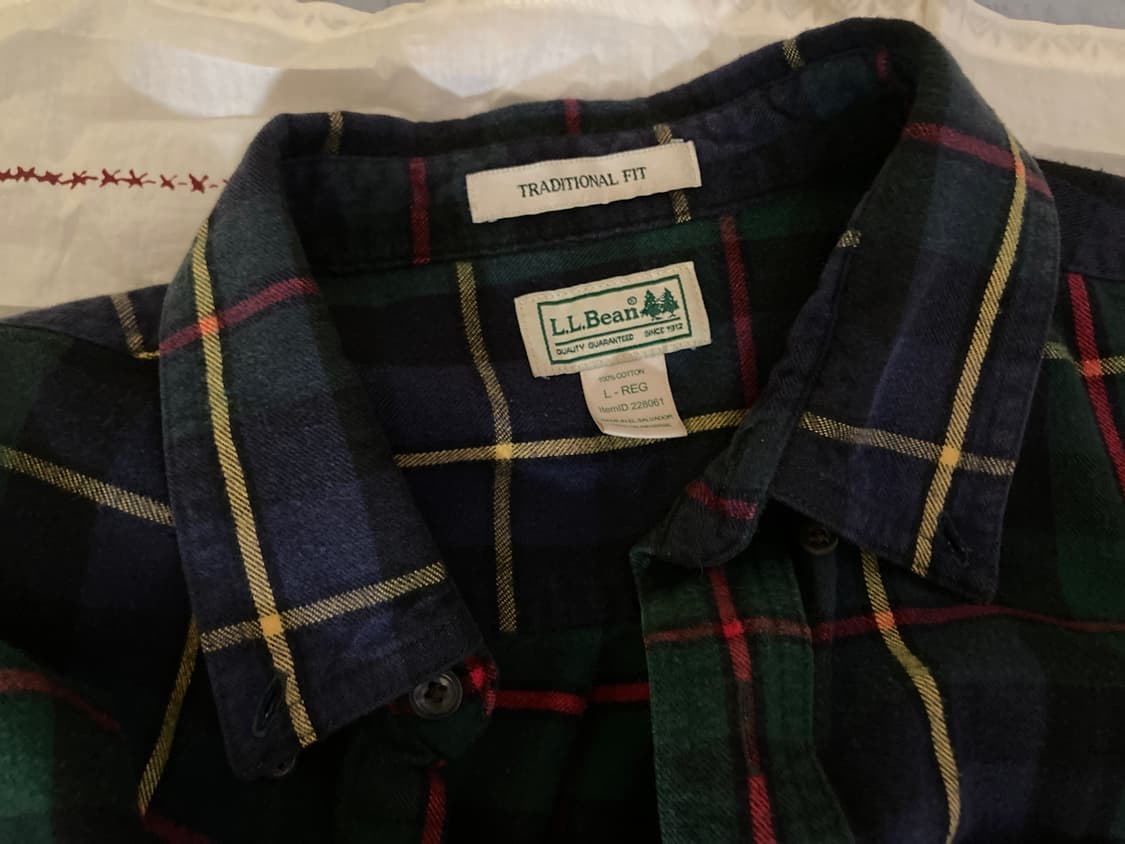 LL bean 크리스마스 남방 셔츠 상품이미지3