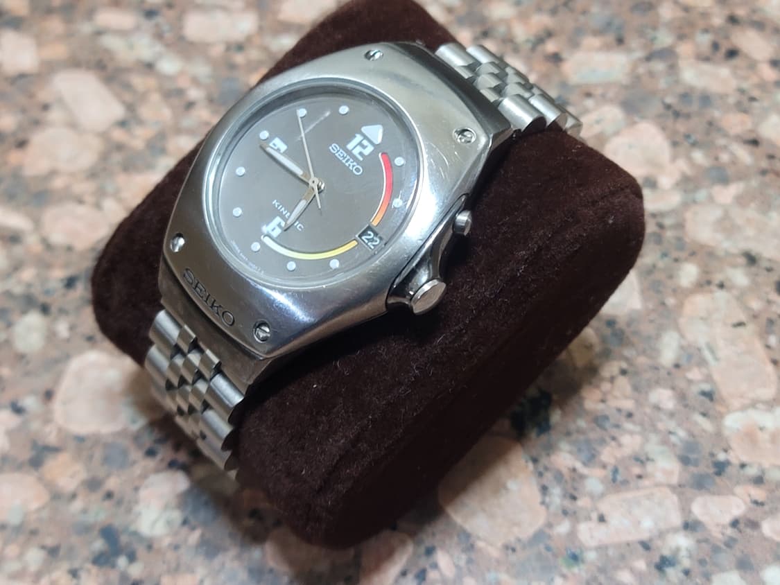90s 세이코 명품 디자이너 키네틱 빈티지 쿼츠 시계 상품이미지4