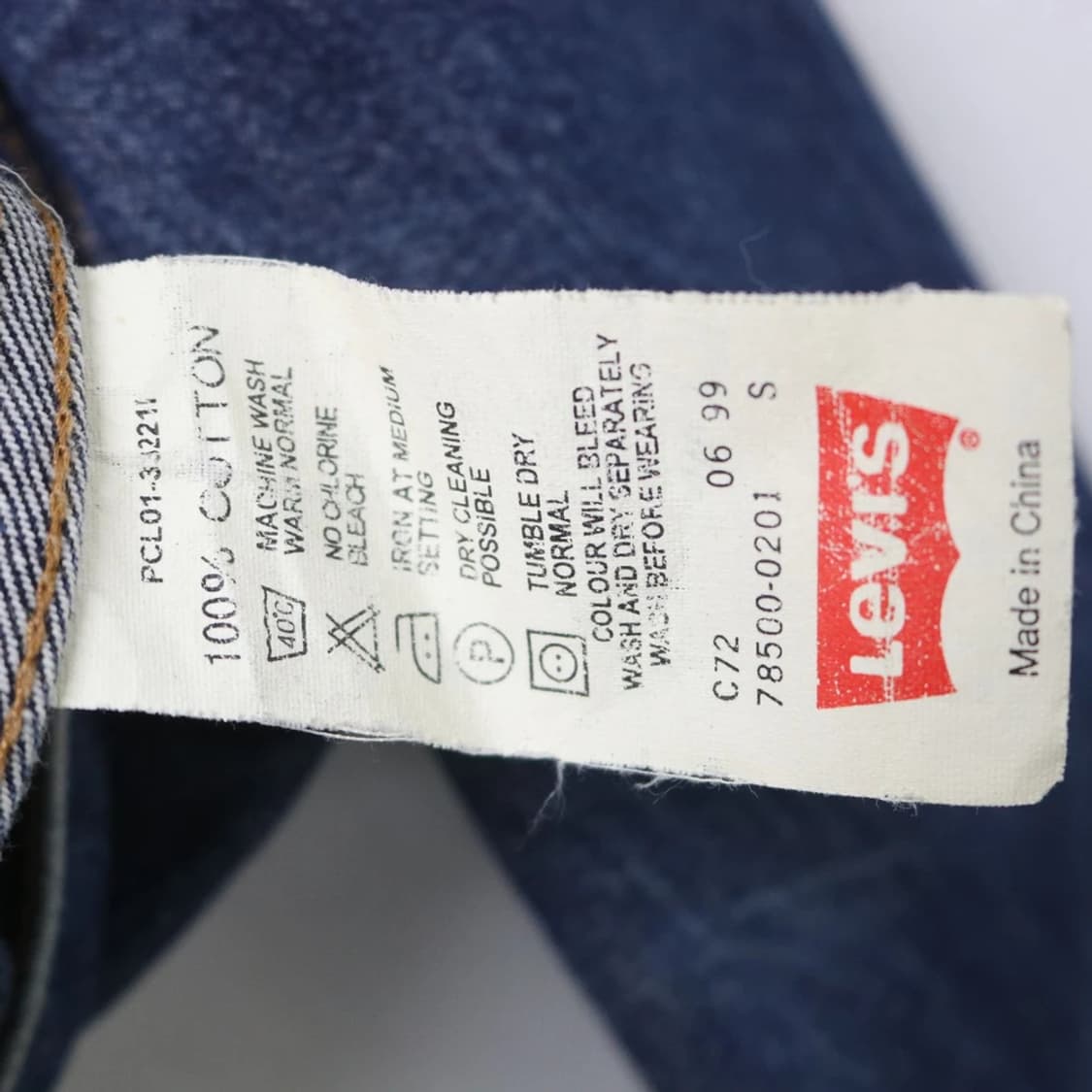 90'S 리바이스 78500 데님 자켓 67191 상품이미지9