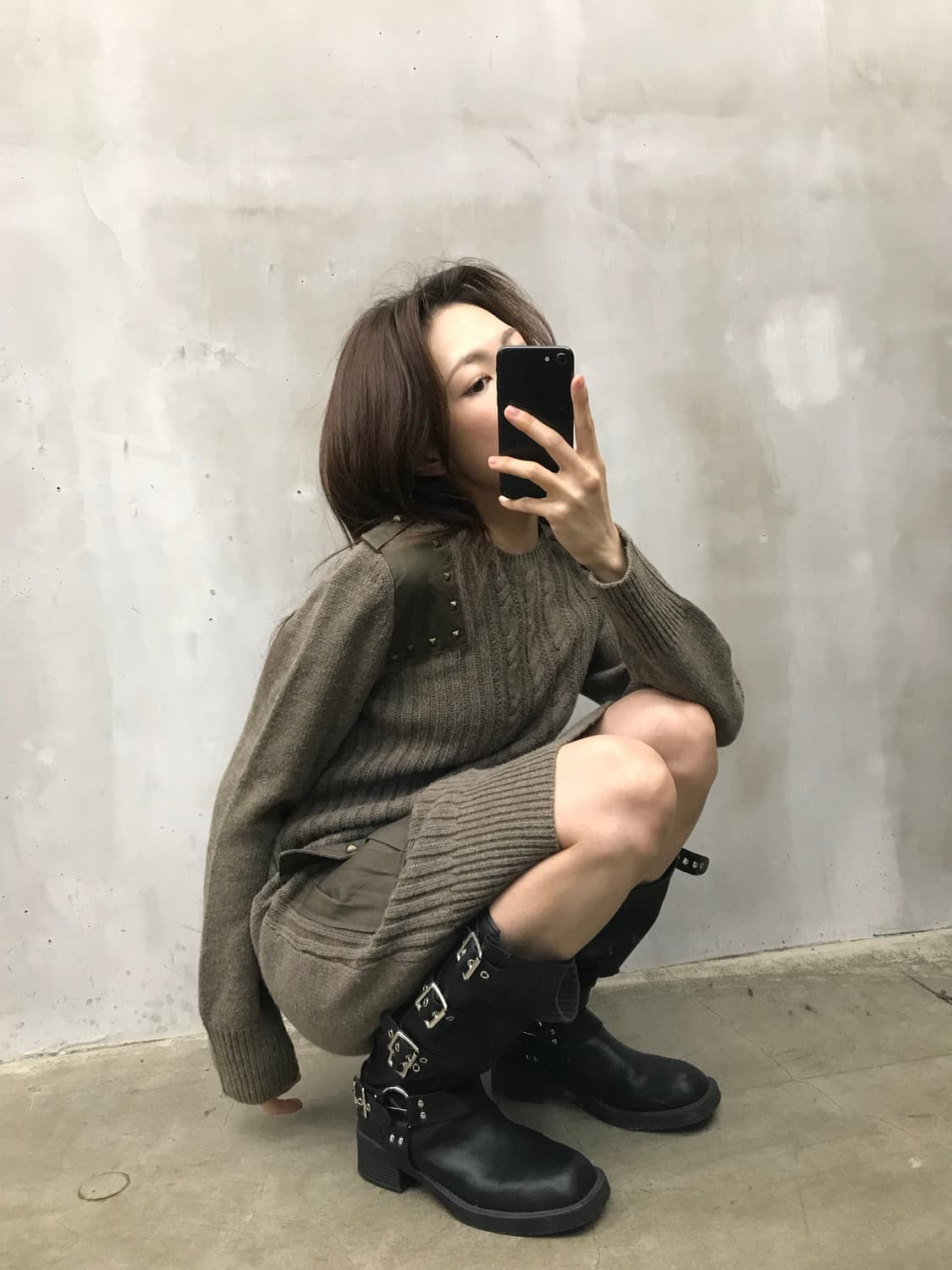 Cable Knit Utility Dress 상품이미지4