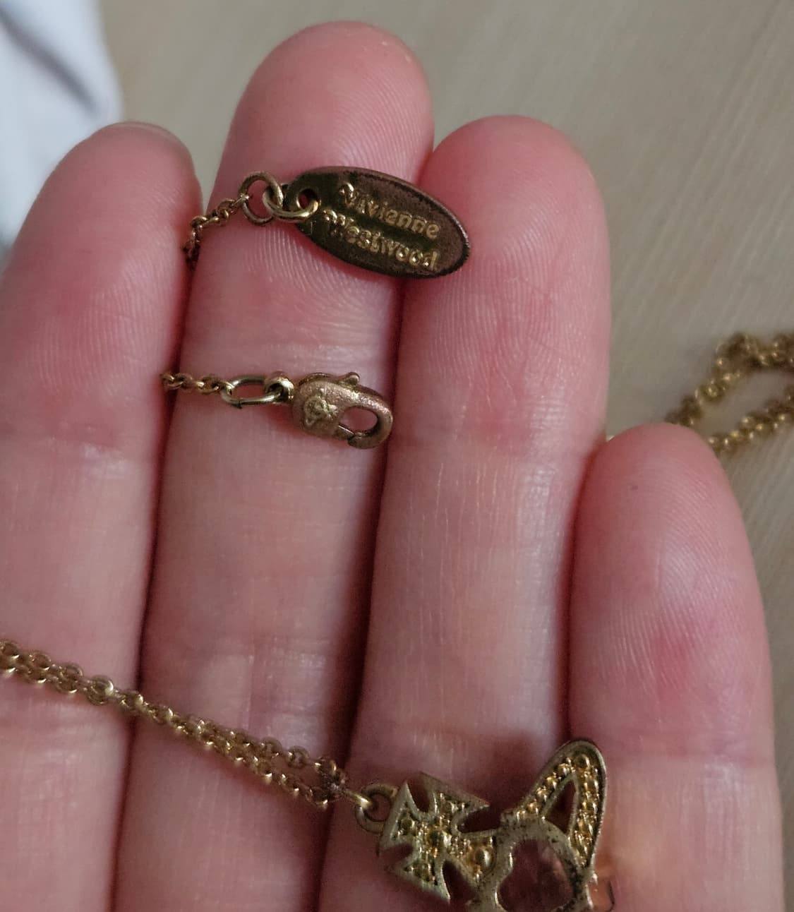 비비안웨스트우드 아리엘라 팬던트 핑크 골드 목걸이 상품이미지5