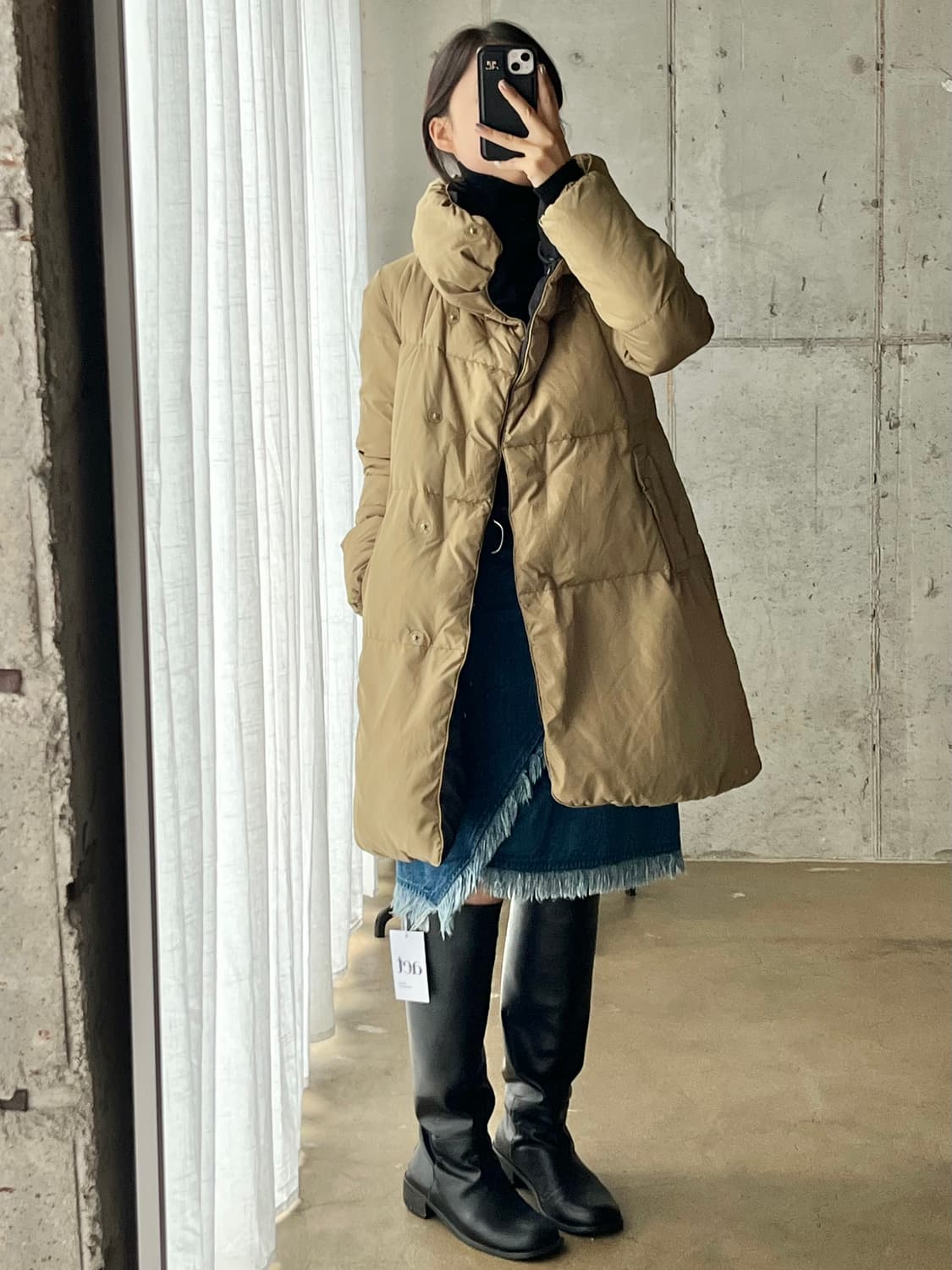 T.VIEW 리얼 다운 자켓 올리브그린 상품이미지5