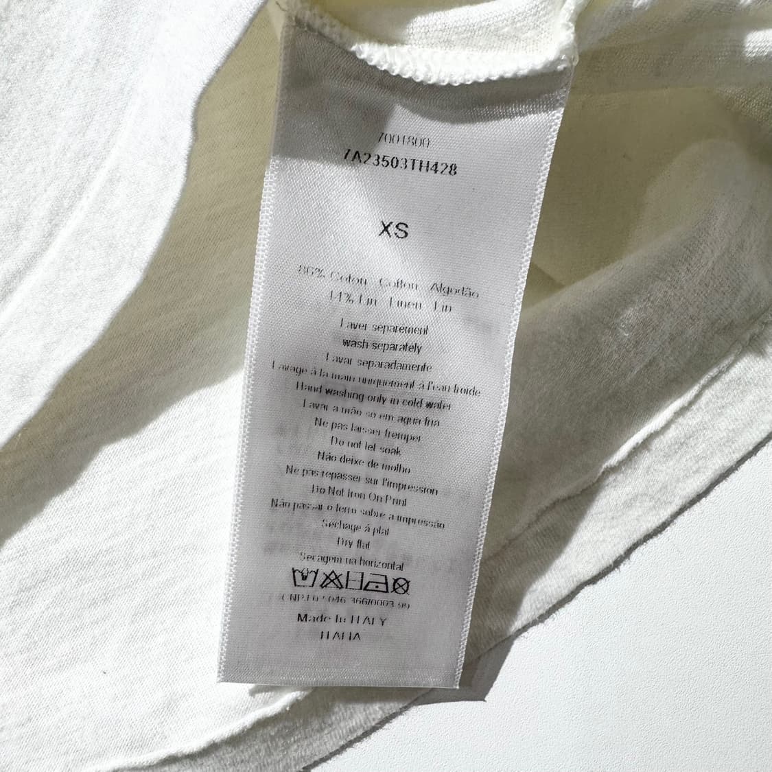 크리스챤 디올 린넨 코튼 반팔 티셔츠 상품이미지7