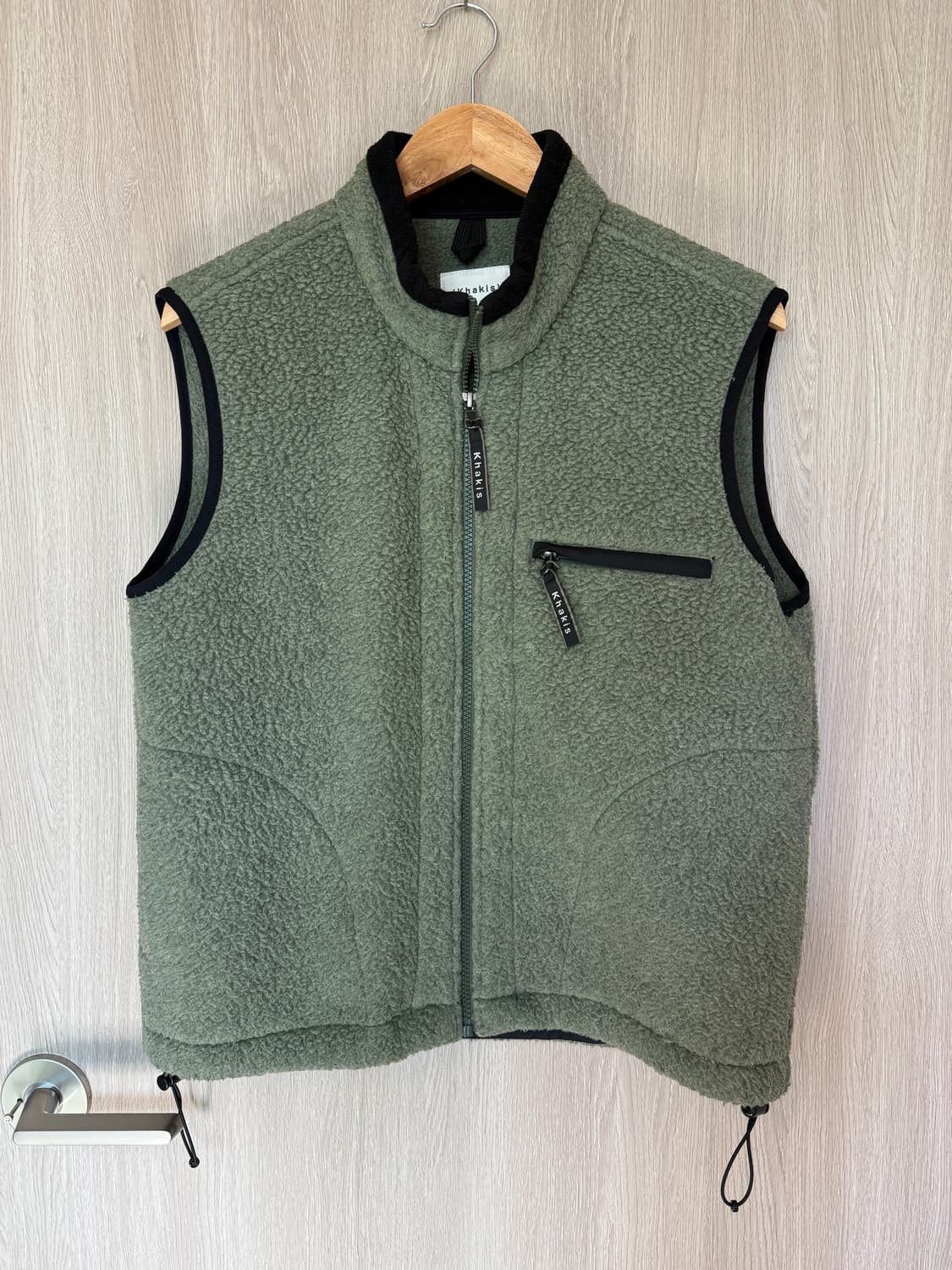 카키스 쉐르파 플리스 집업 베스트 xs 상품이미지1