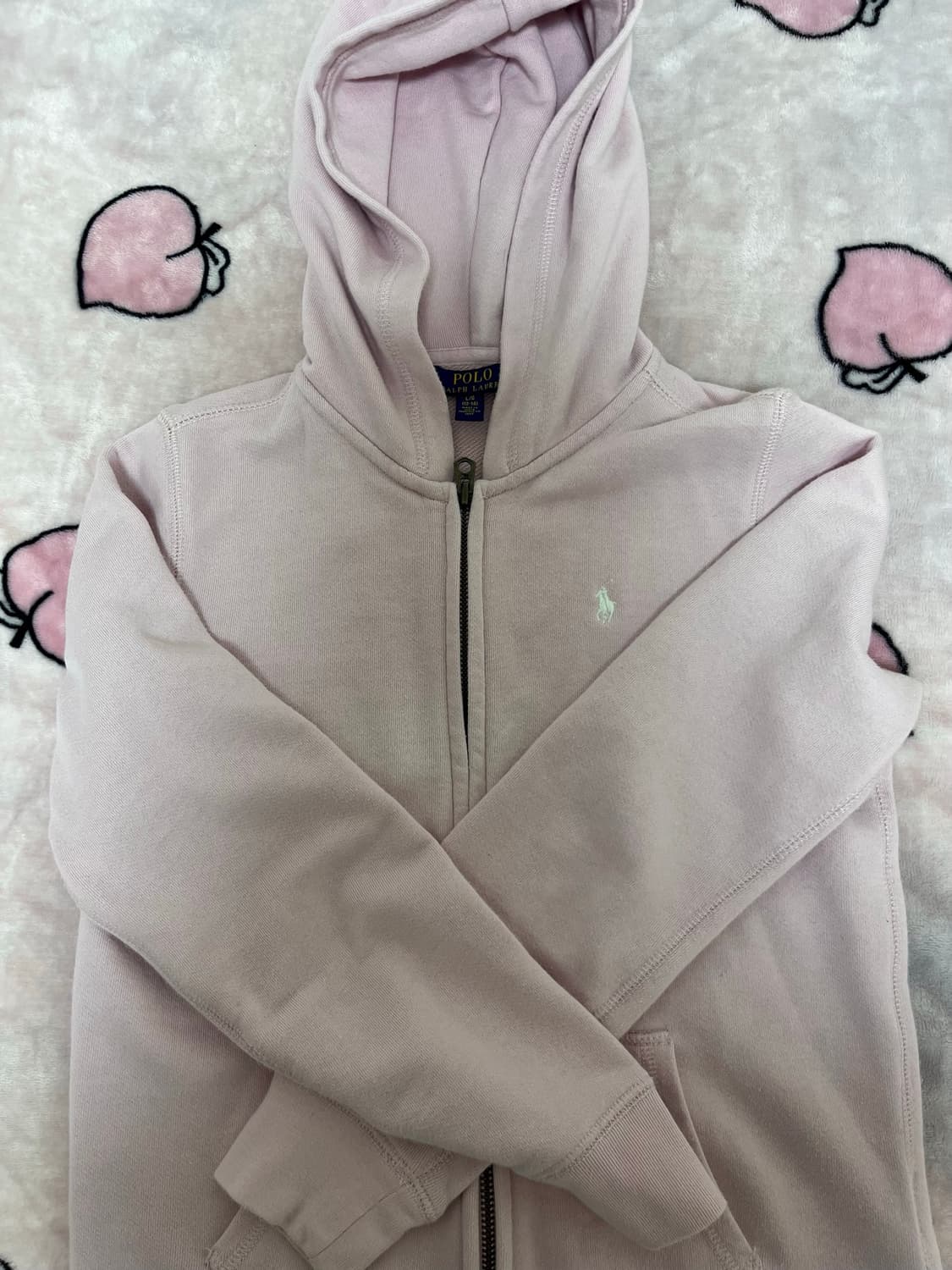 폴로 핑크 후드집업 s 상품이미지1