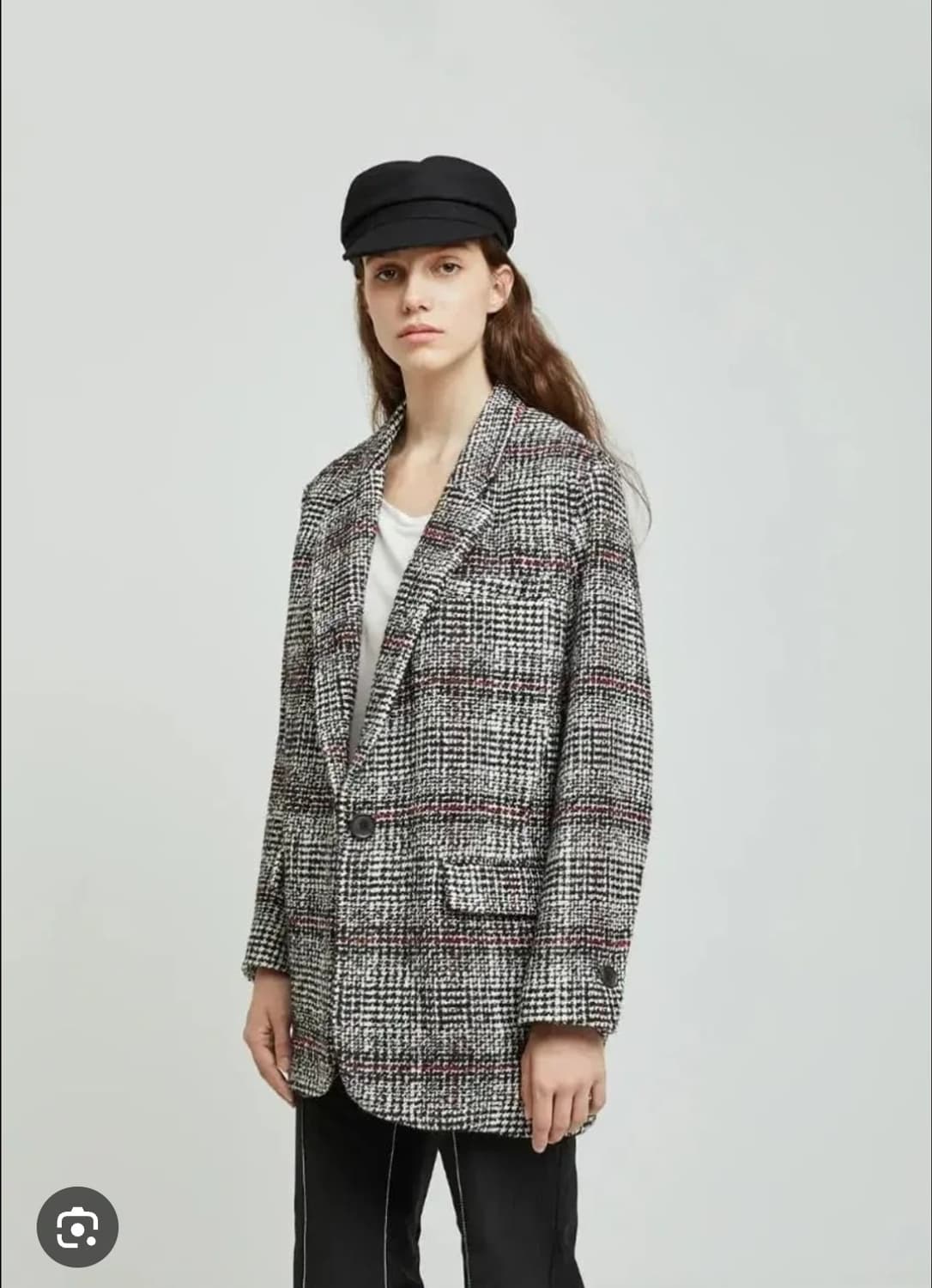 이자벨마랑 에뚜왈 버진울 트위드 체크 자켓 36사이즈 상품이미지1
