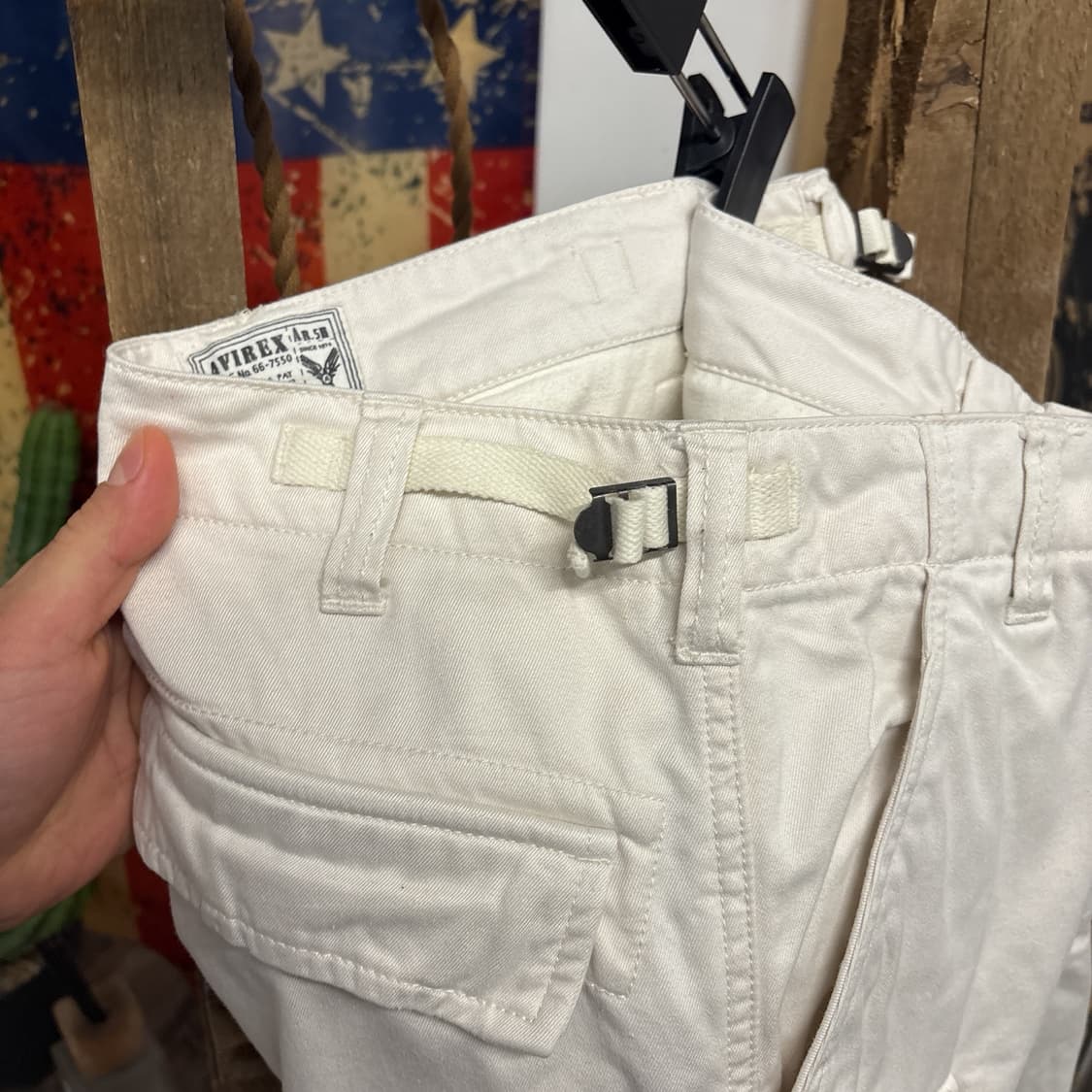 90s 아비렉스 헤비코튼 에어로 카고팬츠 사이드탭 N764 상품이미지6