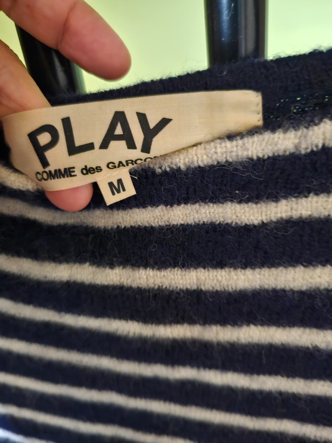 꼼데가르송 모100% 단가라니트 상품이미지4