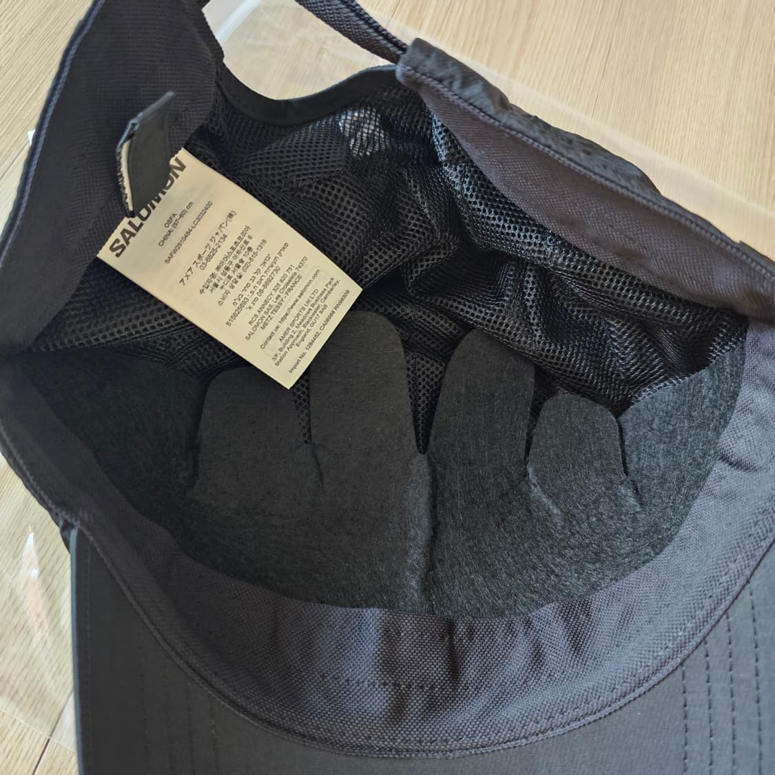 새제품) 살로몬 링크 캠프 캡 모자 볼캡 블랙 런닝 등산 남자 여자 공용 상품이미지3